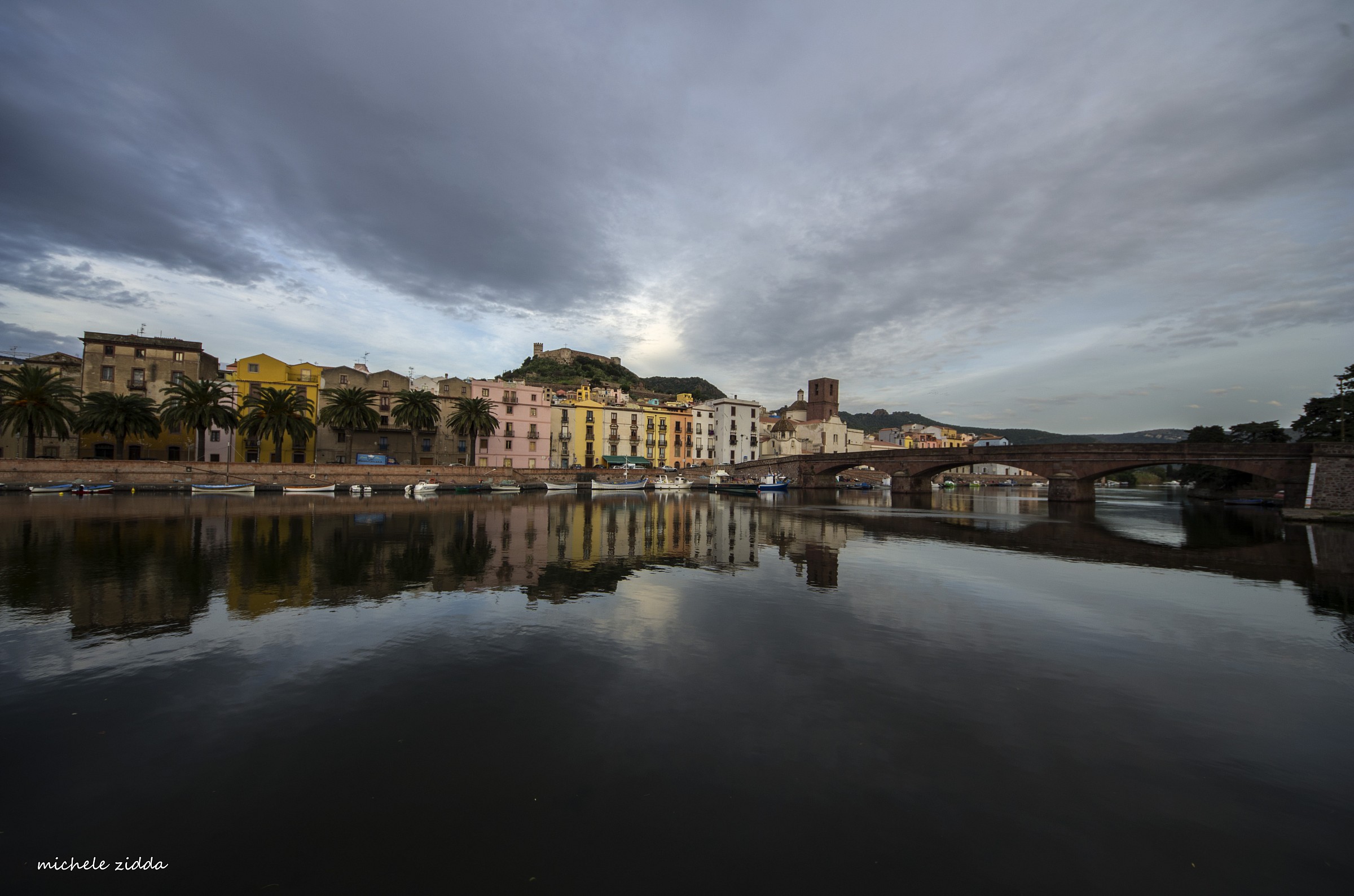 The play of light on the river
