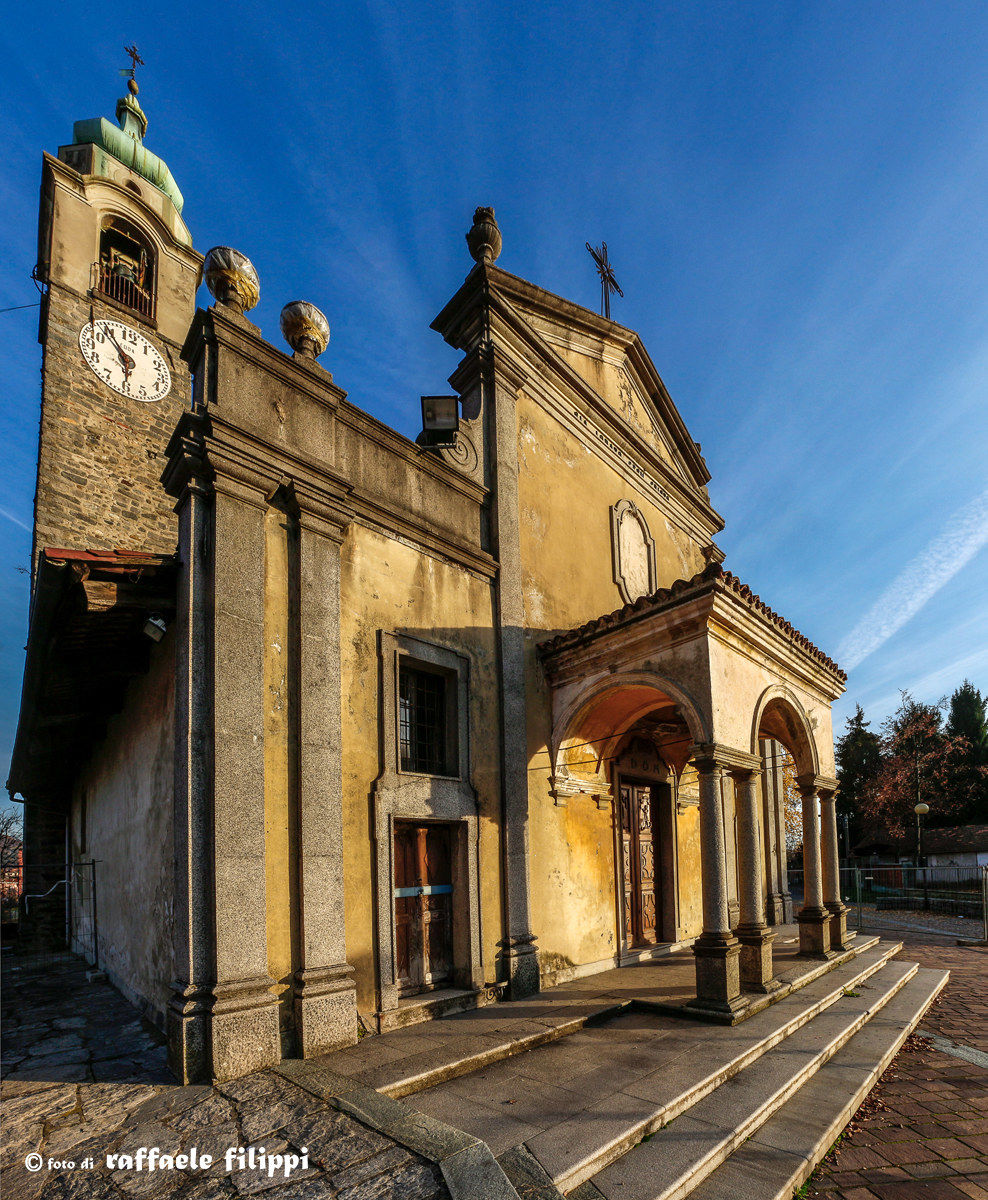 Tramonto sulla Chiesa di S. Carlo - Pavignano Biella