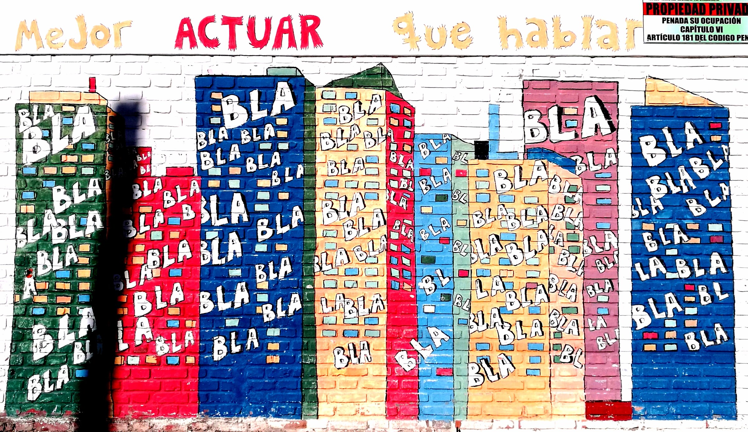 Better act than chatting