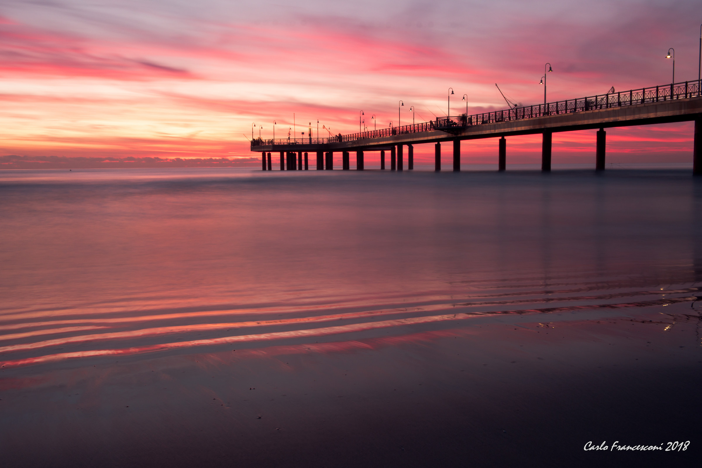 Sunset in Marina di Pietrasanta