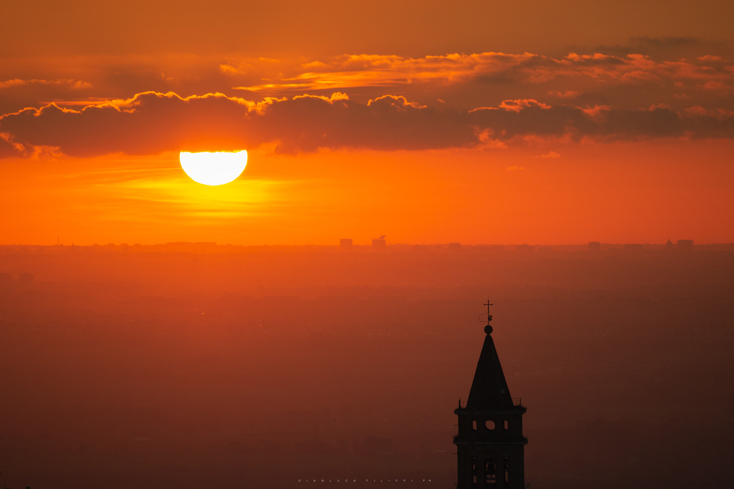 Tivoli-S. M. Maggiore Church in the background Rome Eur