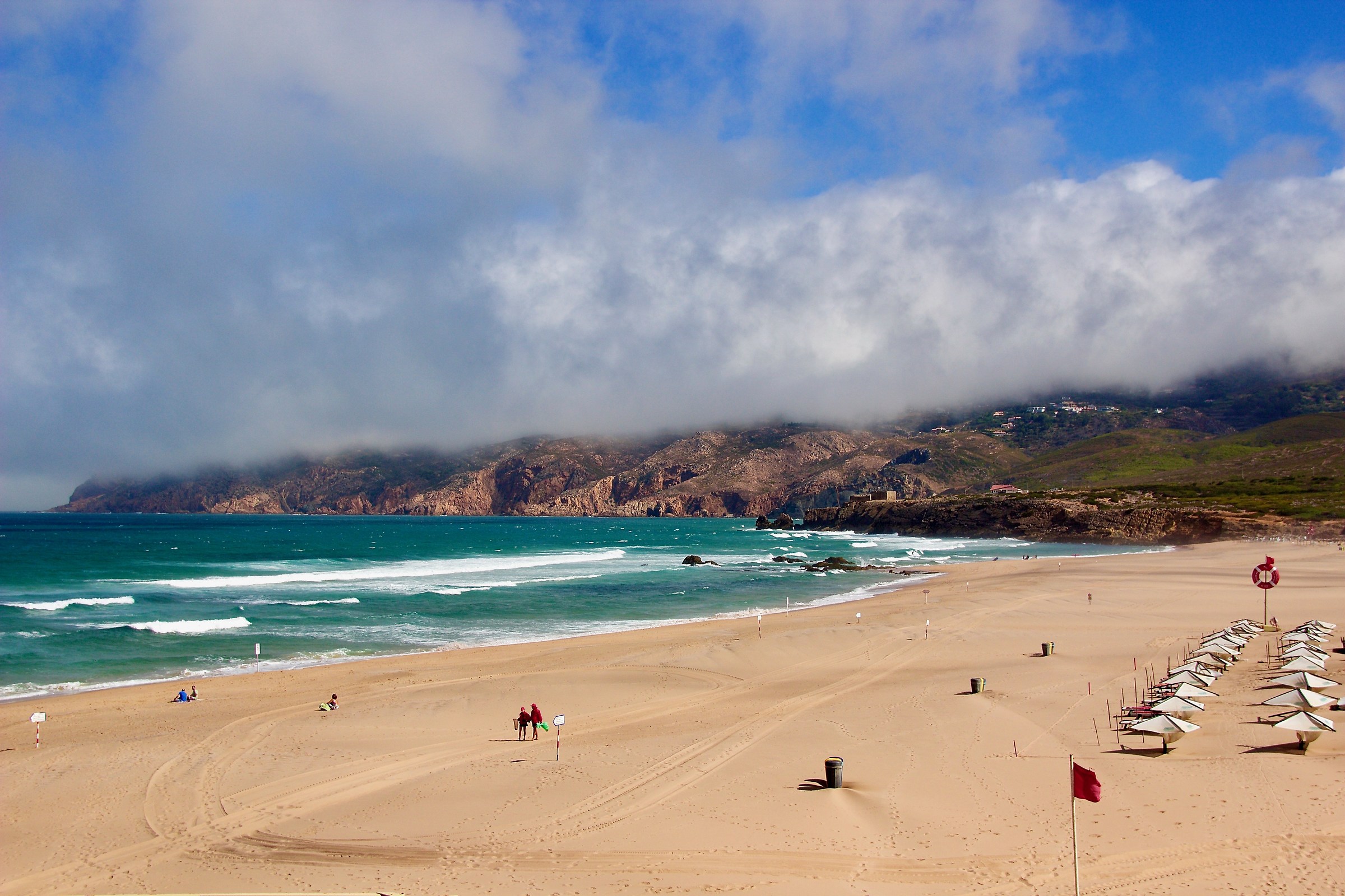 Walking by the Atlantic Ocean. Portugal