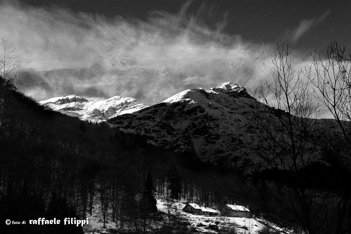 Tramonto sulle pendici del Mucrone - Biellese