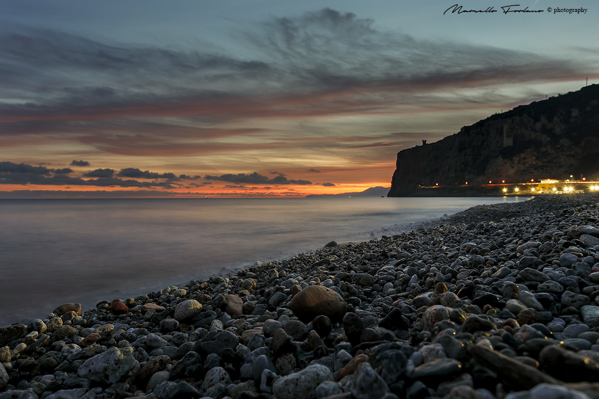 tramonto a finale ligure