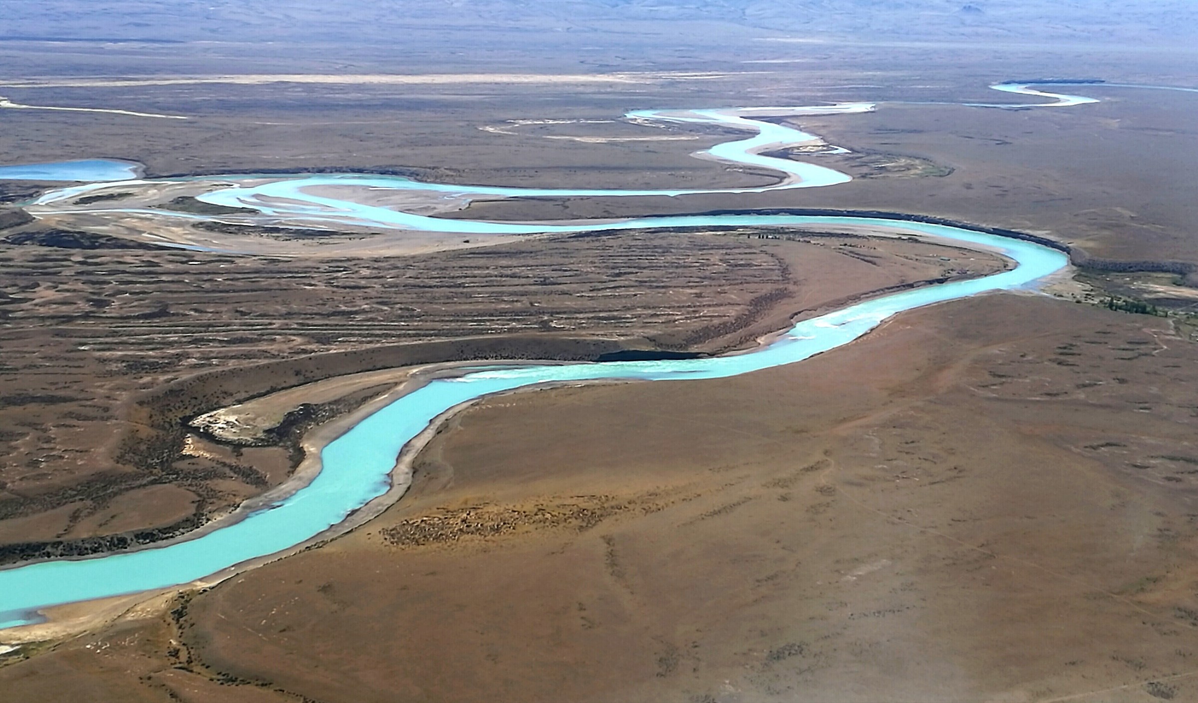 Santa Cruz River in Patagonia
