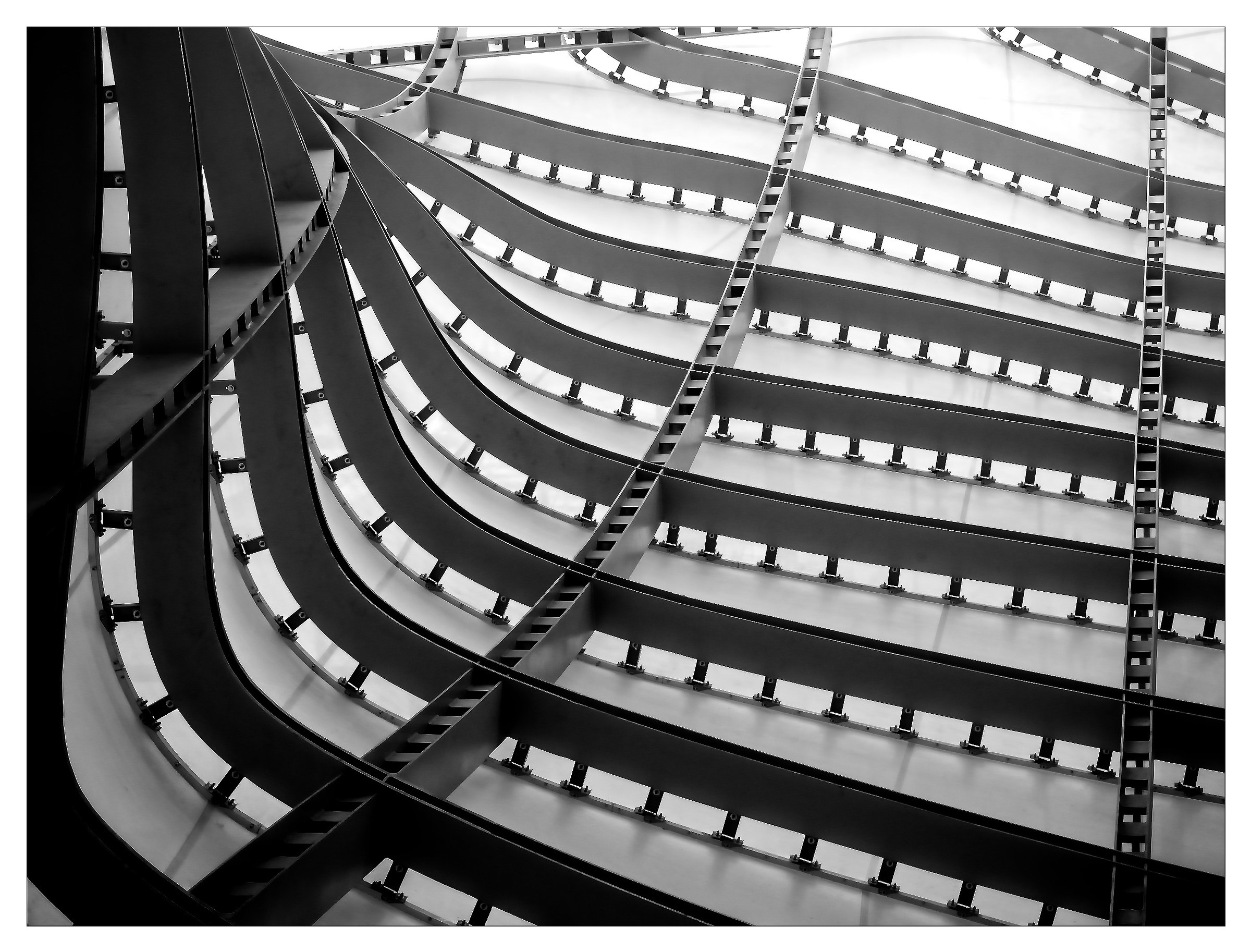 Struttura interna della Nuvola di Fuksas