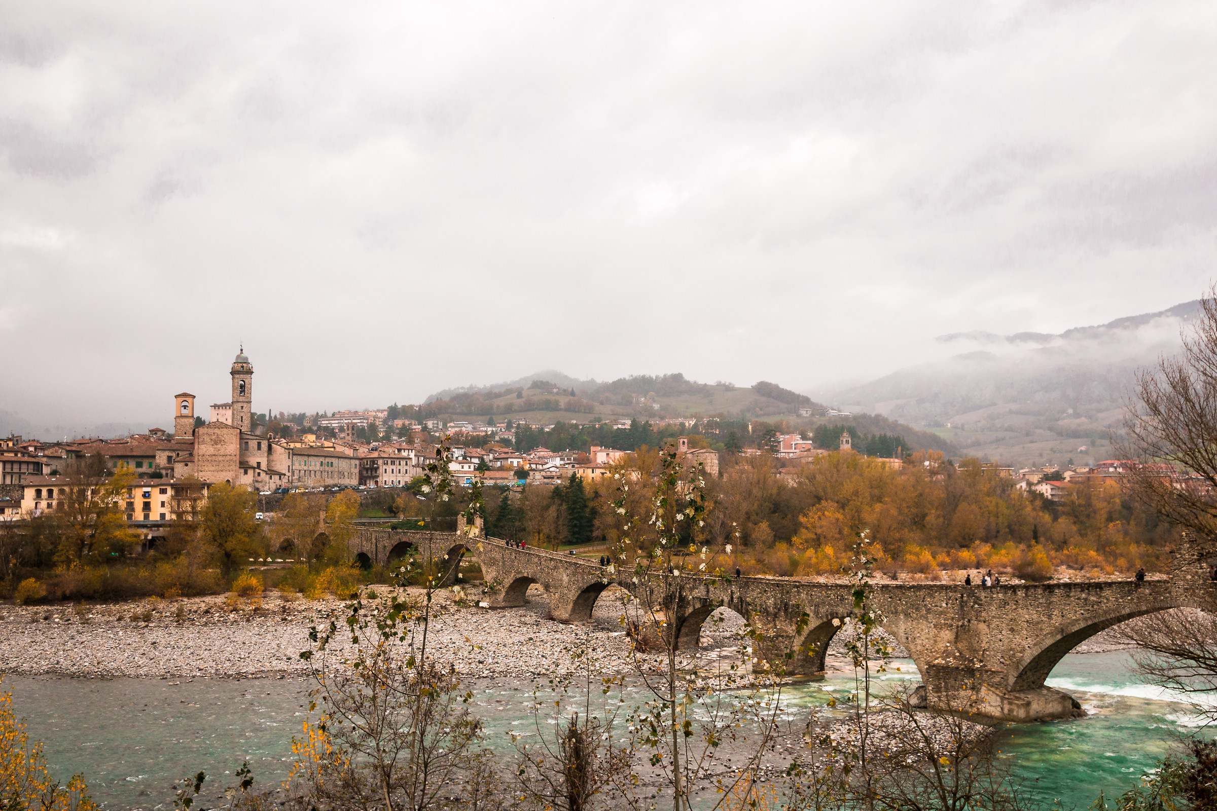 Panoramica di Bobbio dall'alto