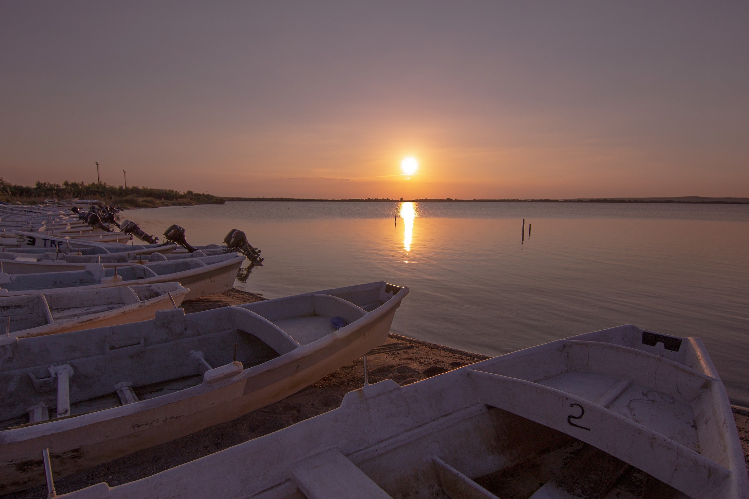 The calm of the sunset