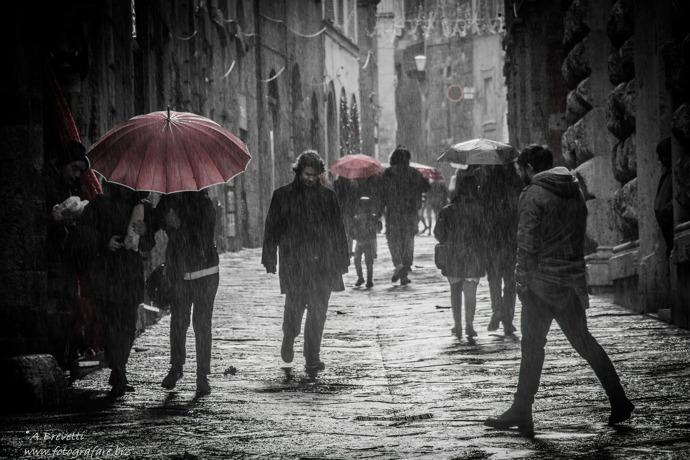 Rain in Siena