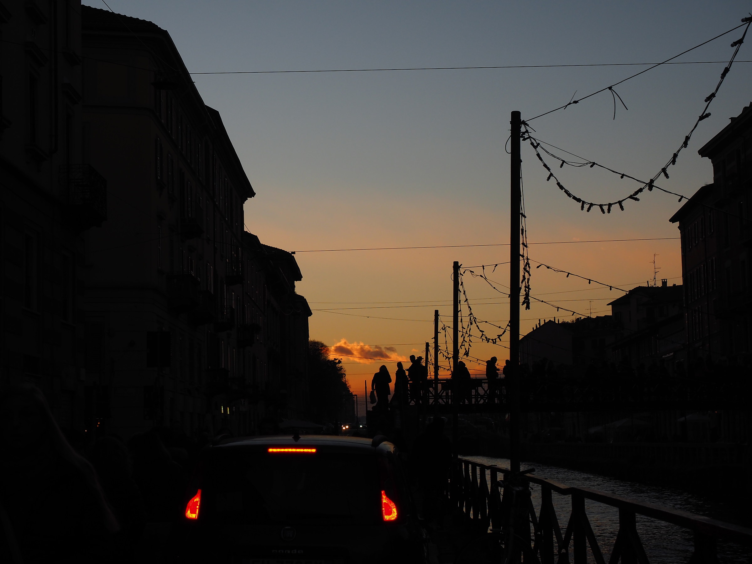 Tramonto sui Navigli