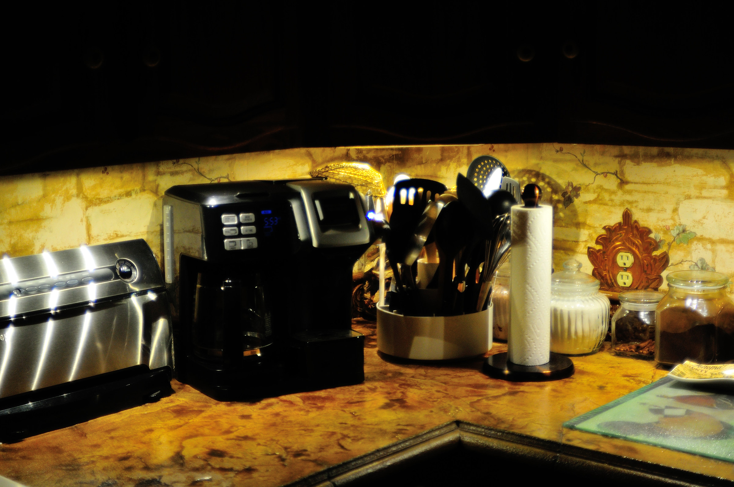 awaiting coffee maker