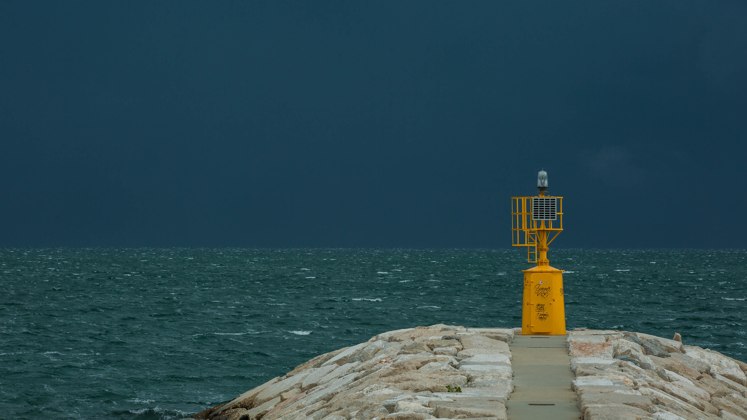 I'm afraid, too, but I have to stay here...