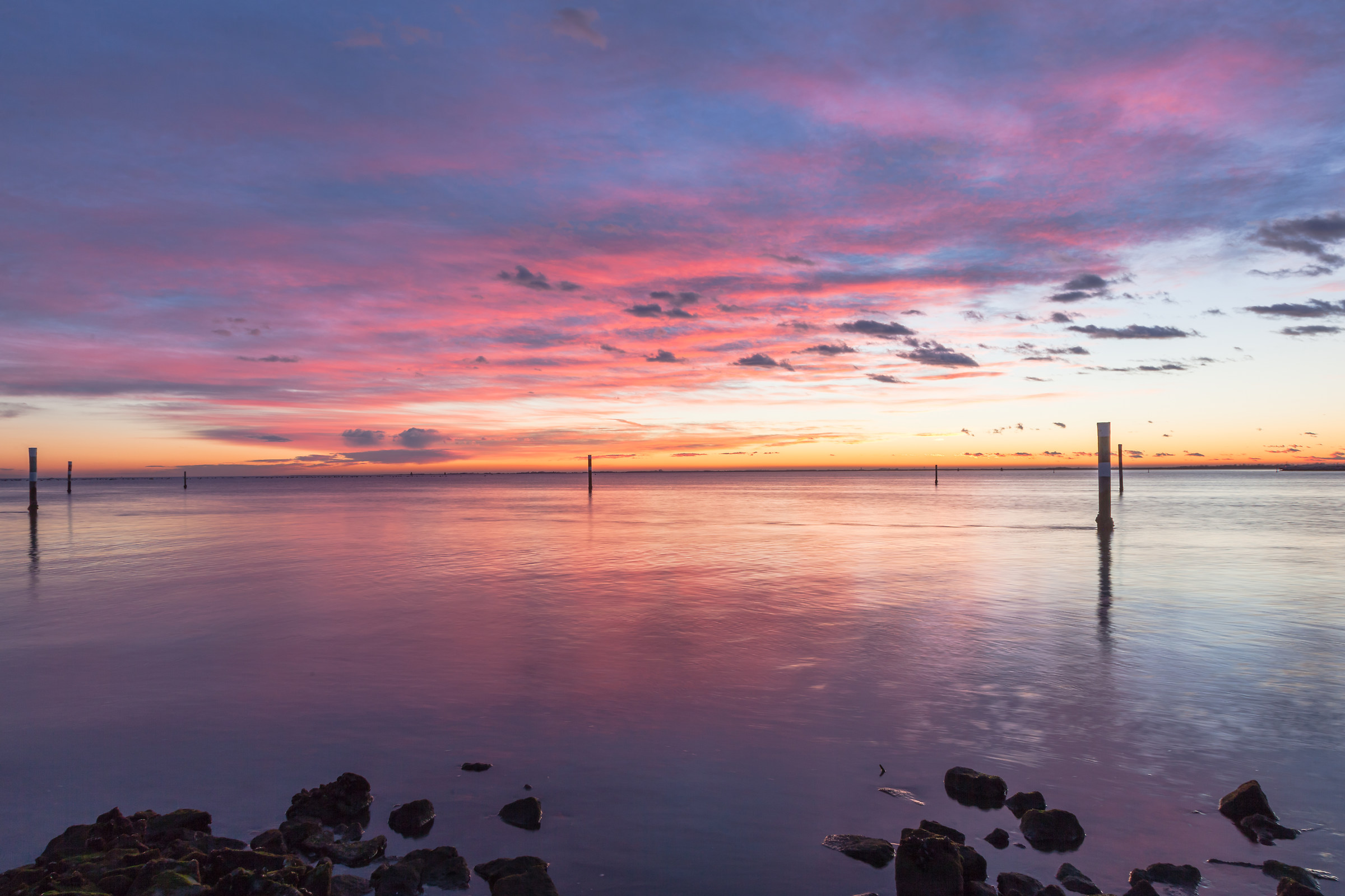Sunset over the Gulf of Panzano 2