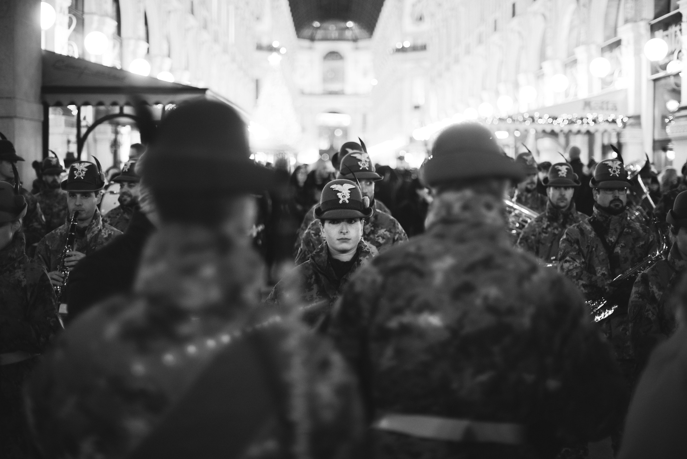 The fanfare. Milan, December 2018.
