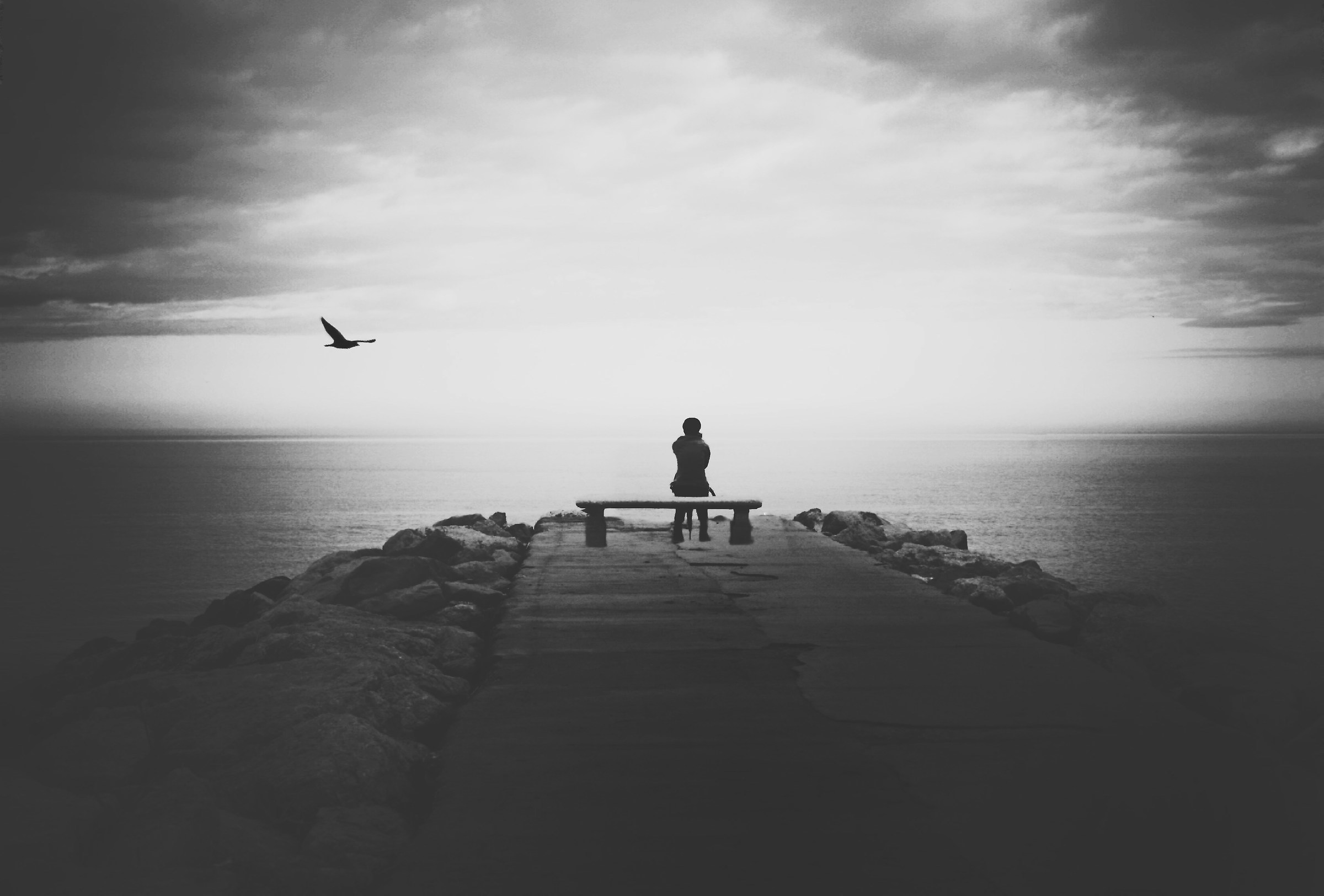 Sitting on the dock of the bay