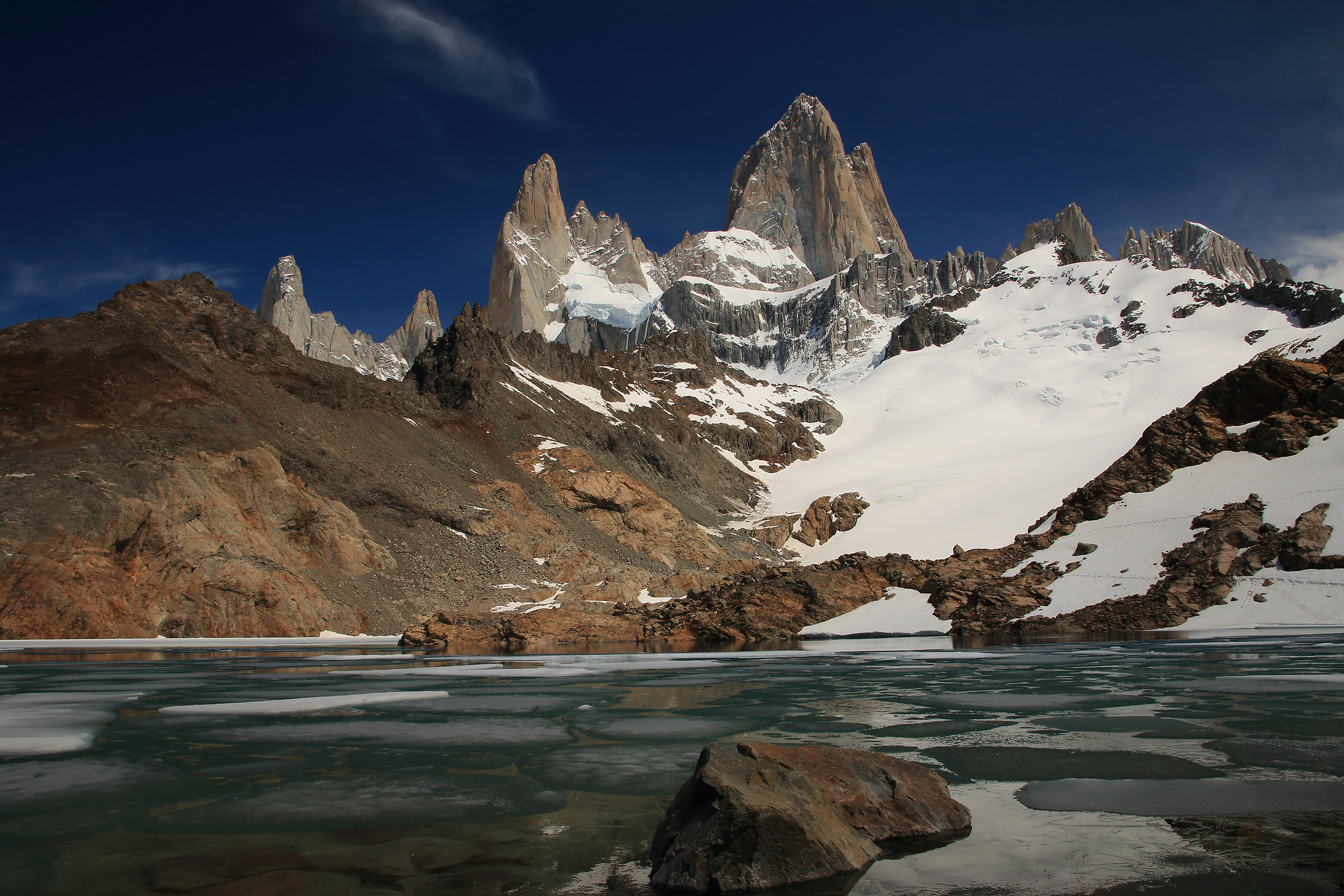 laguna glaciale al Fitz Roy