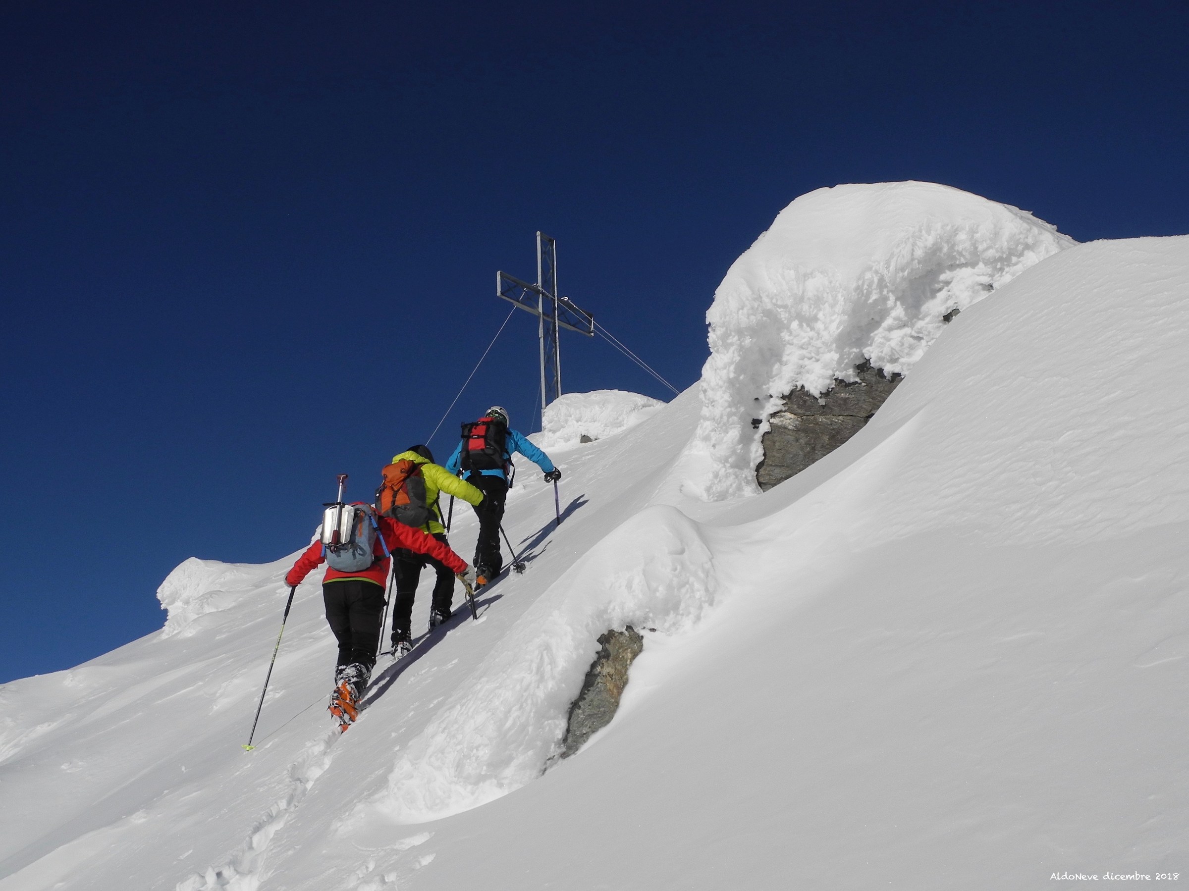 ultimi passi verso il Pizzo Scalino