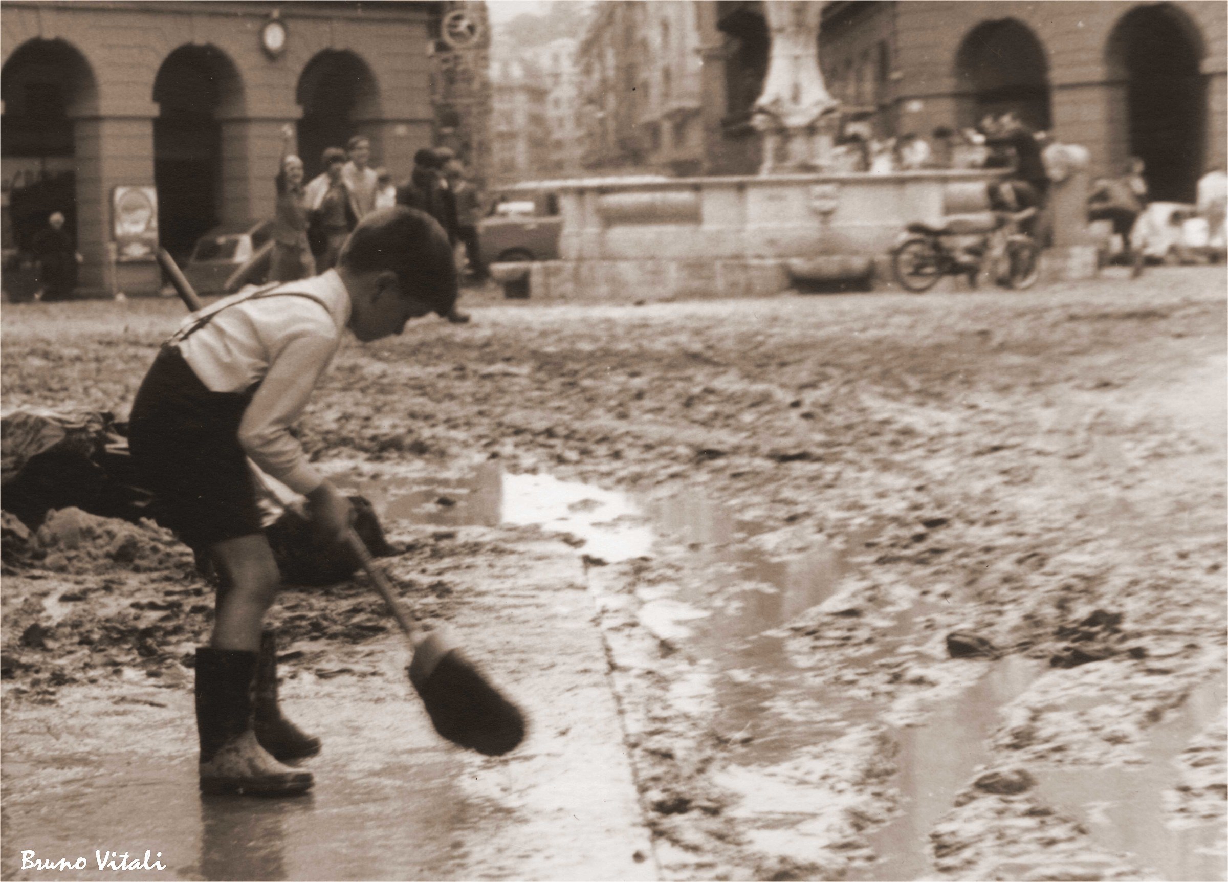 Bambino - Alluvione di Genova del 1970