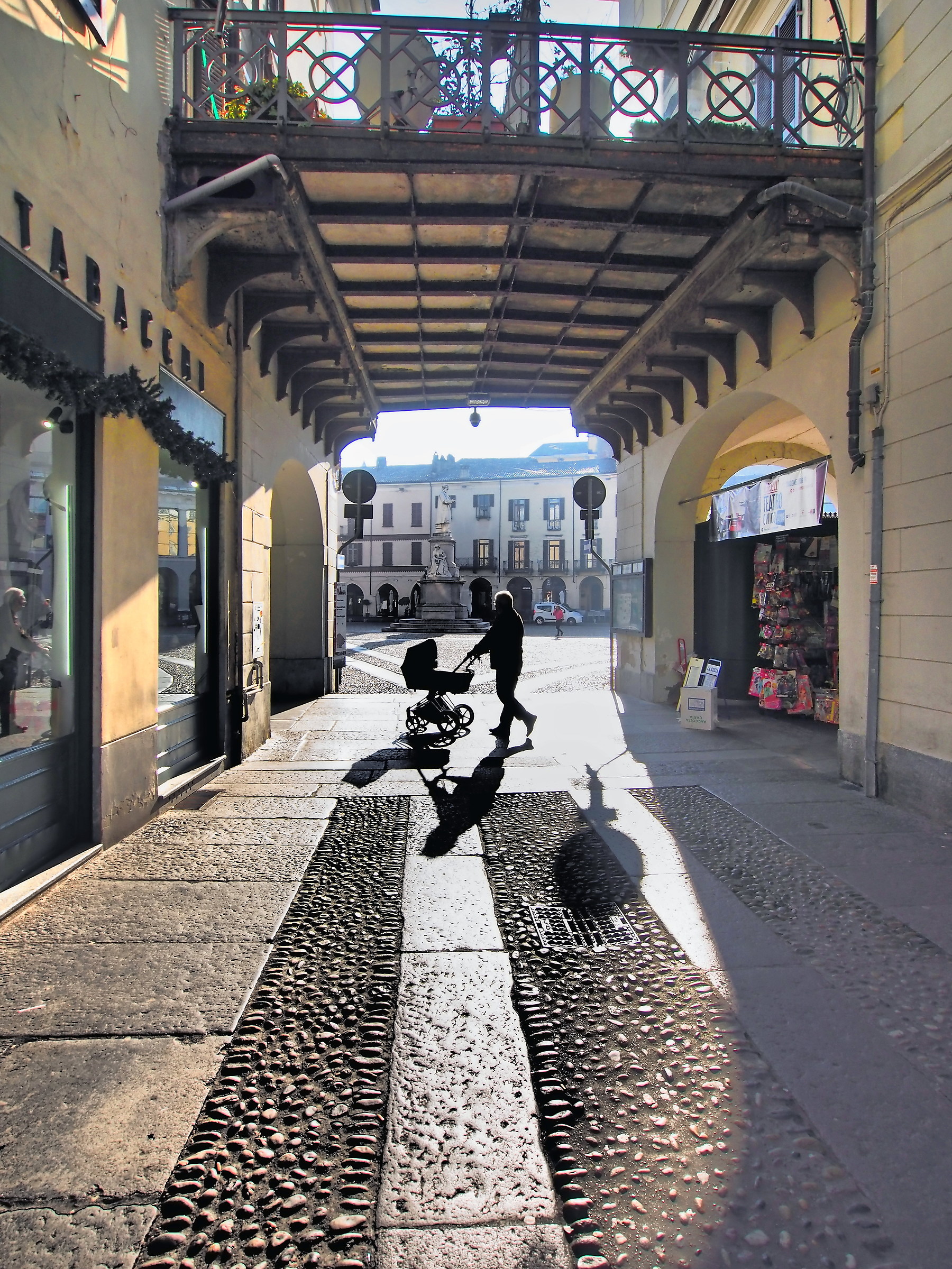 Passeggio con passeggino