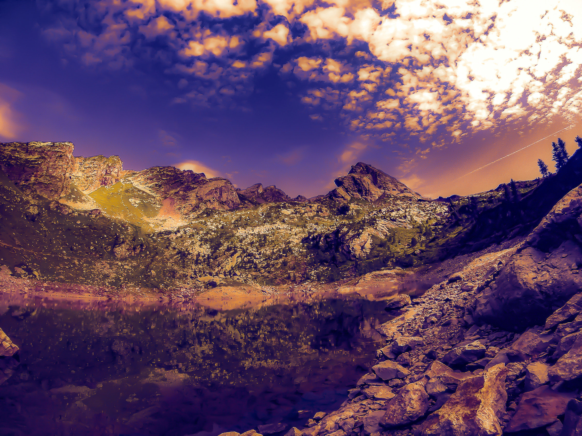 Lake Pescegallo. Valtellina