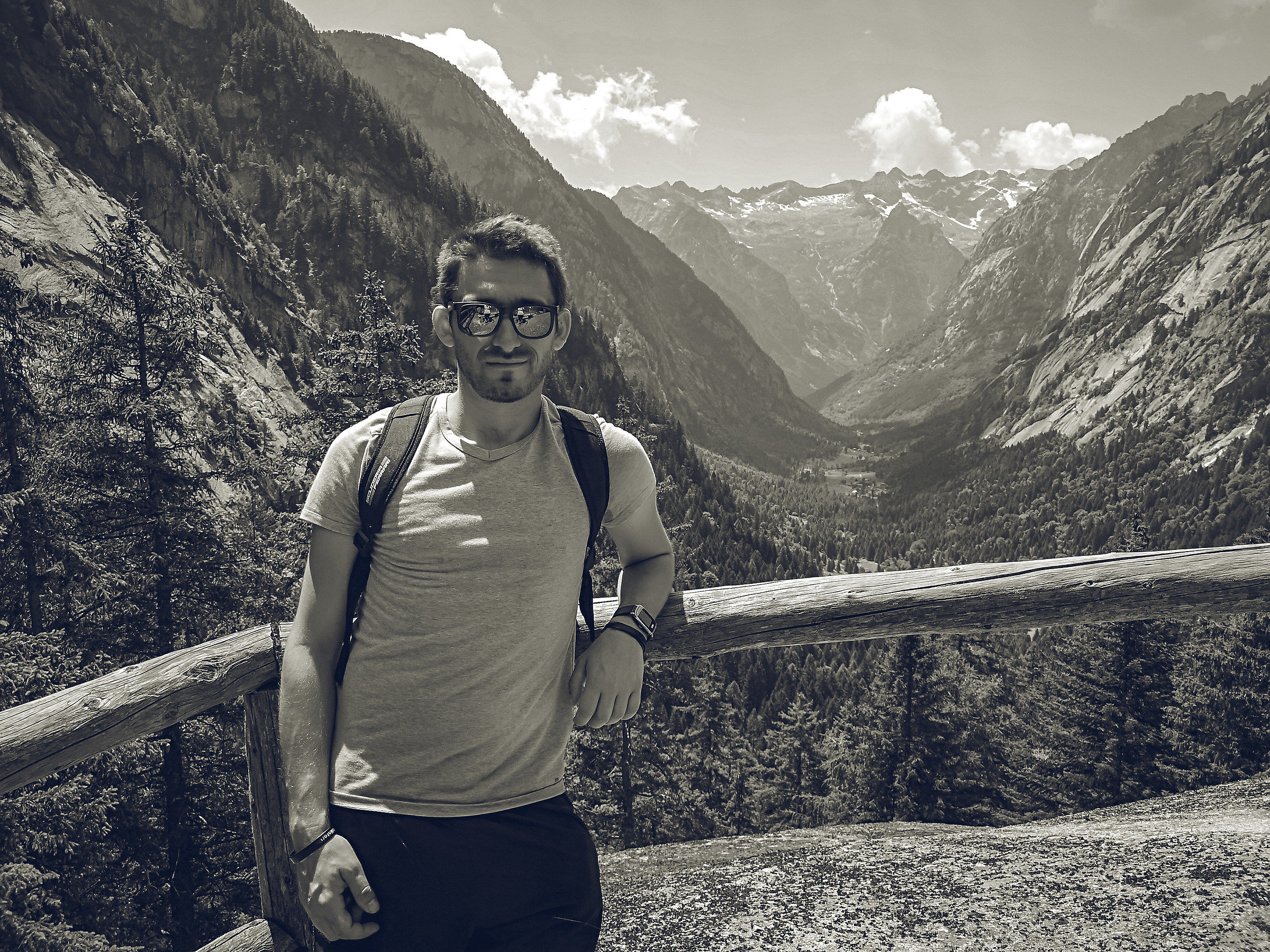 In front of the world