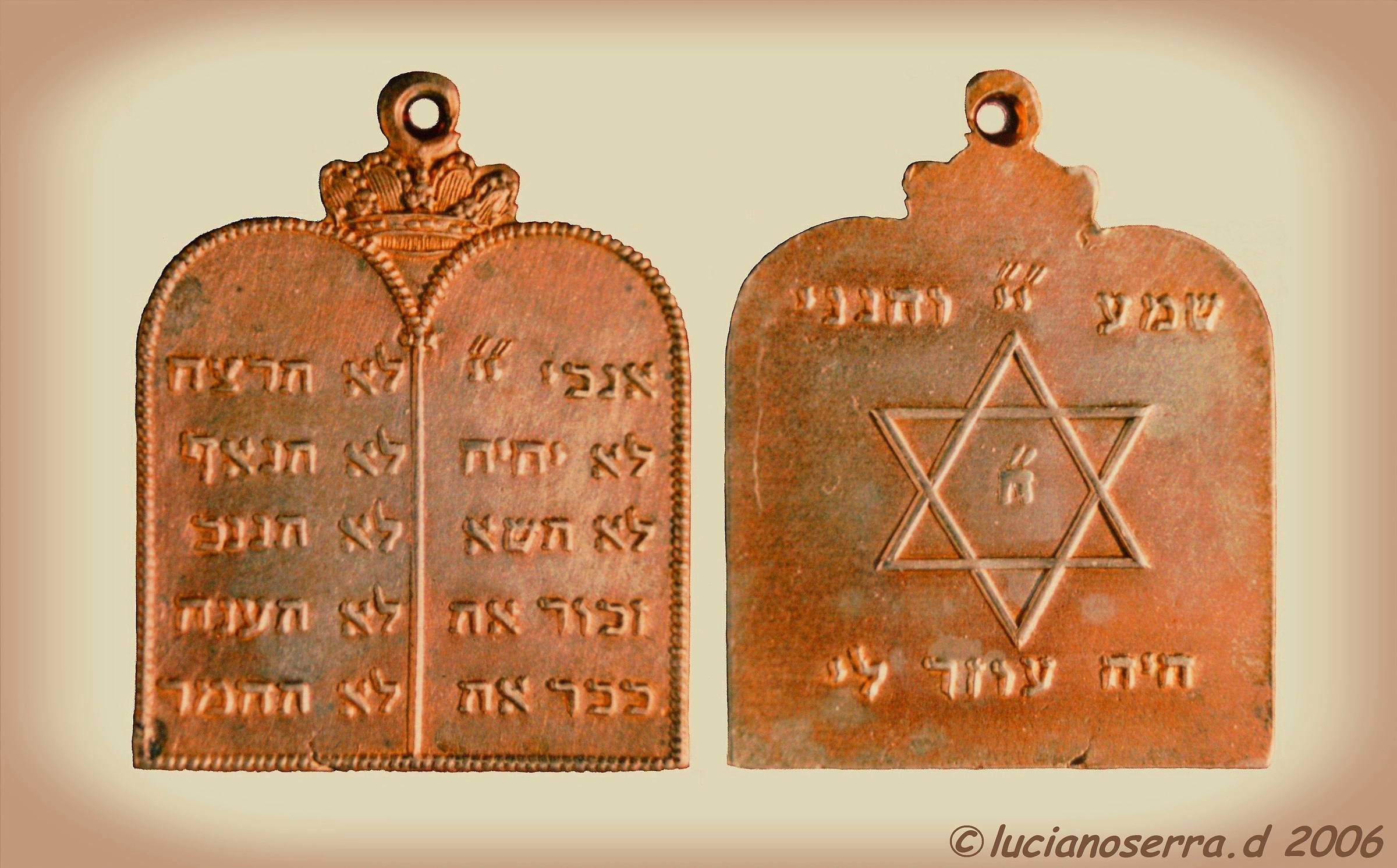 Old Jewish tag found in a market