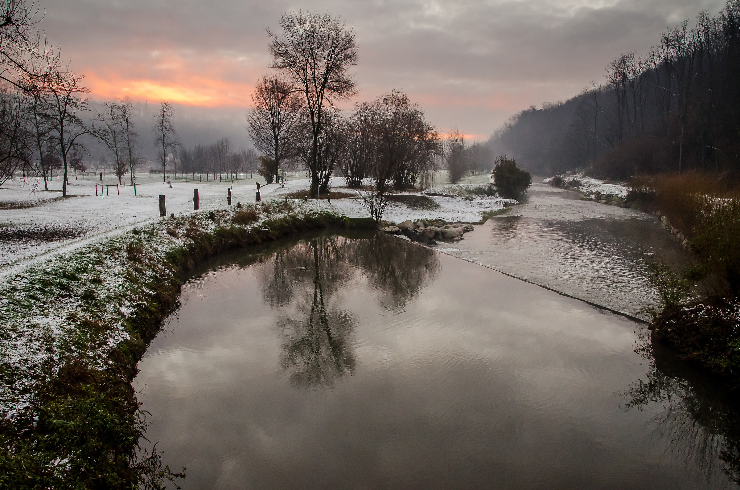The point of ascent of the fishes to Fagnano Olona