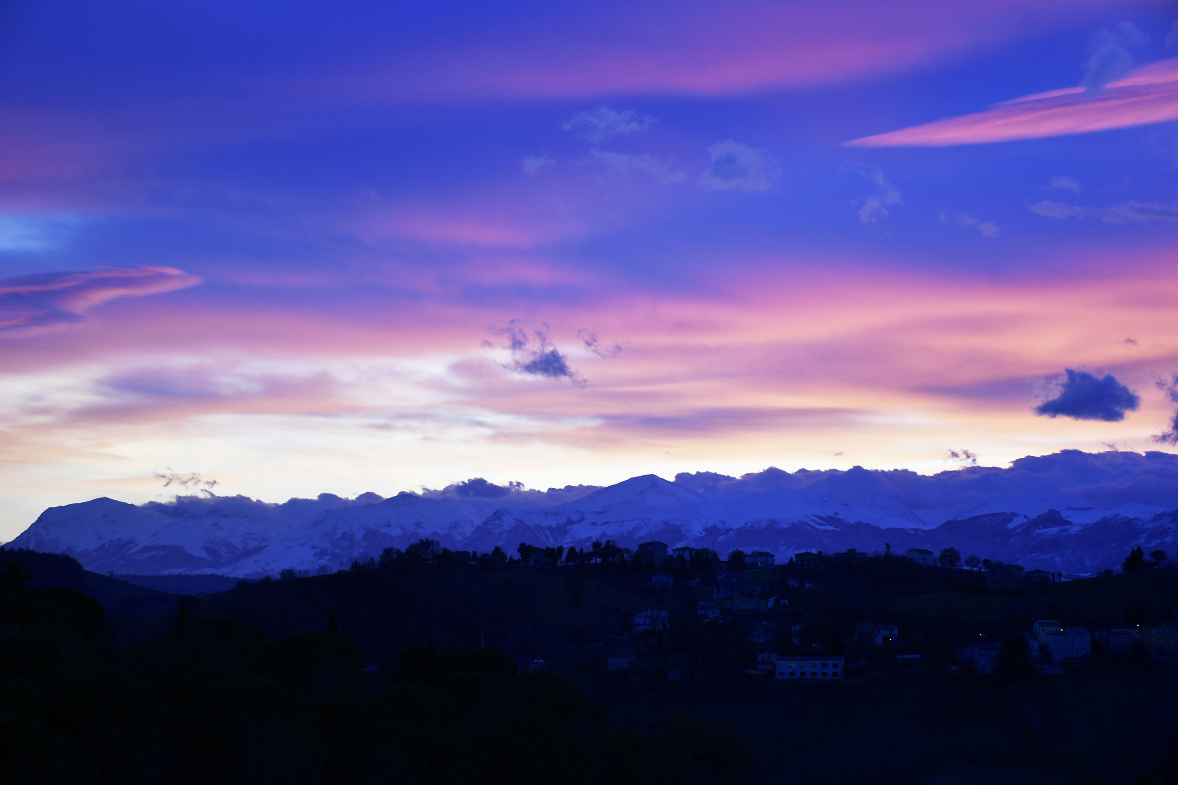 Sunset from the Sibillini