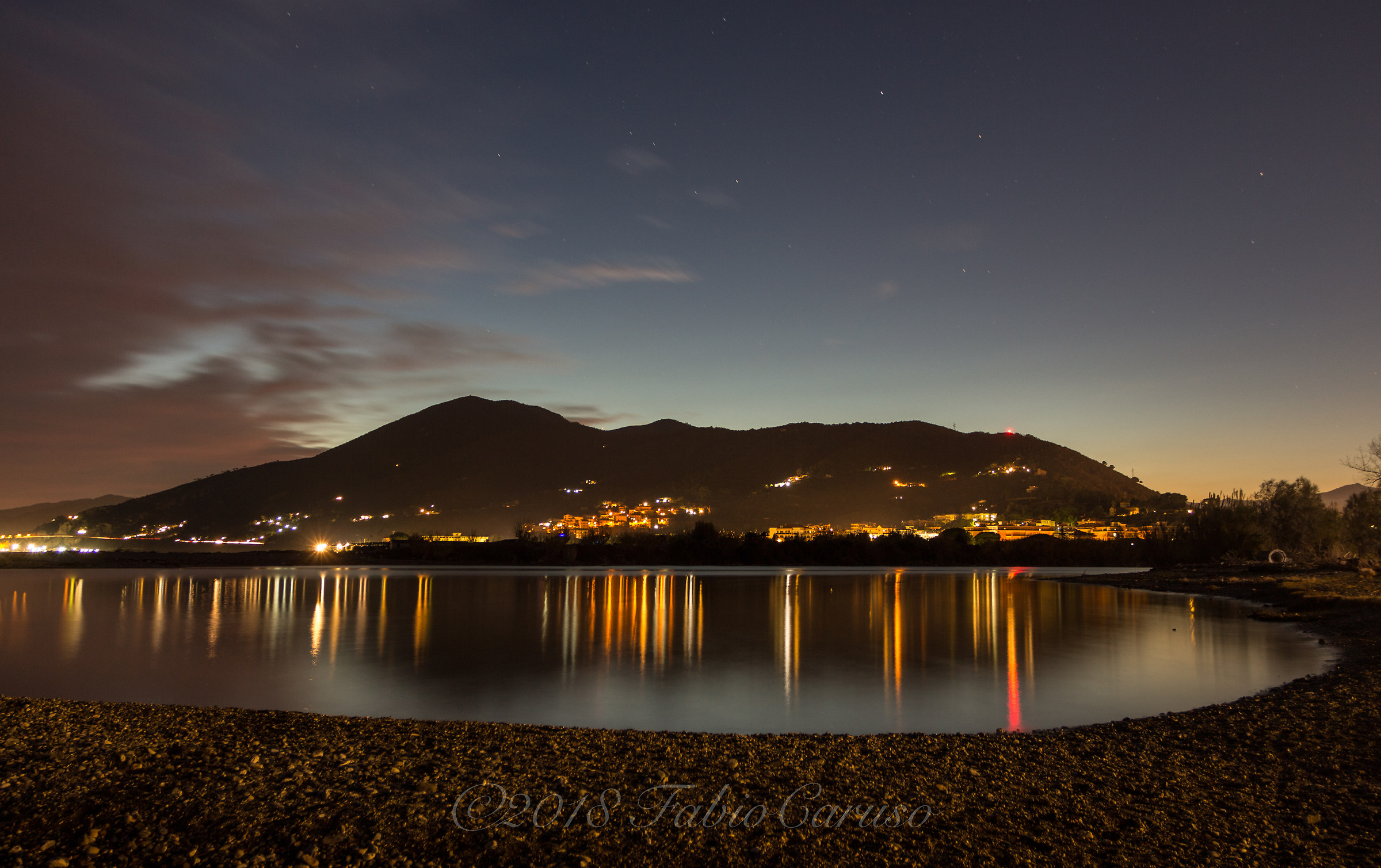 Tramonto alla foce (Albenga)