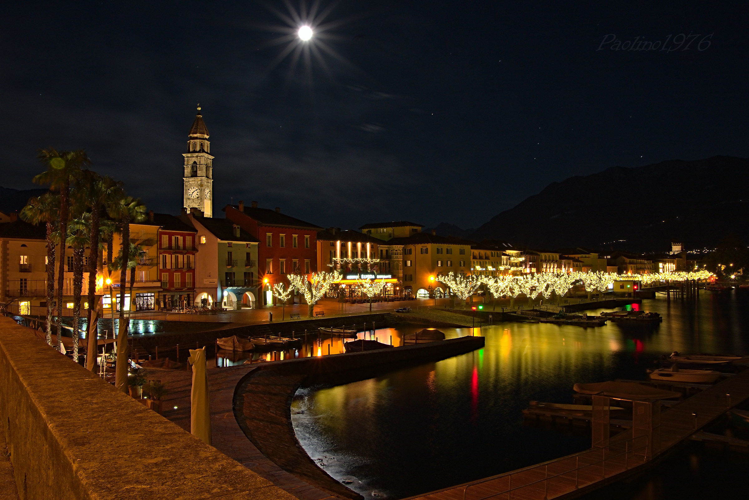 Borgo di Ascona di Notte