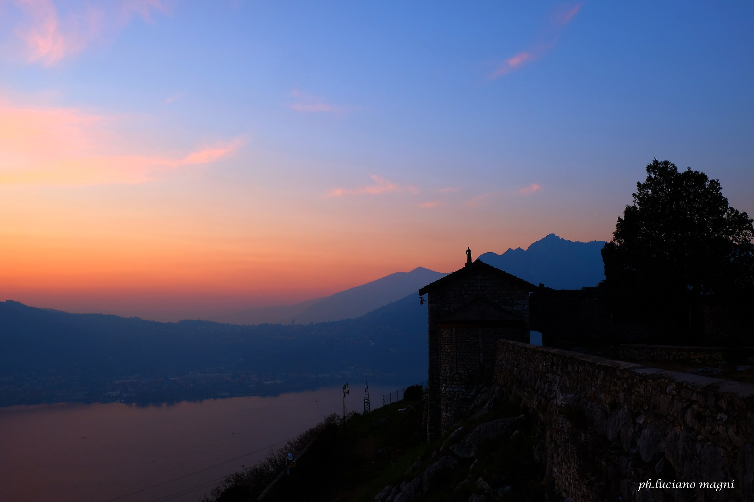 tramonto dal Castello