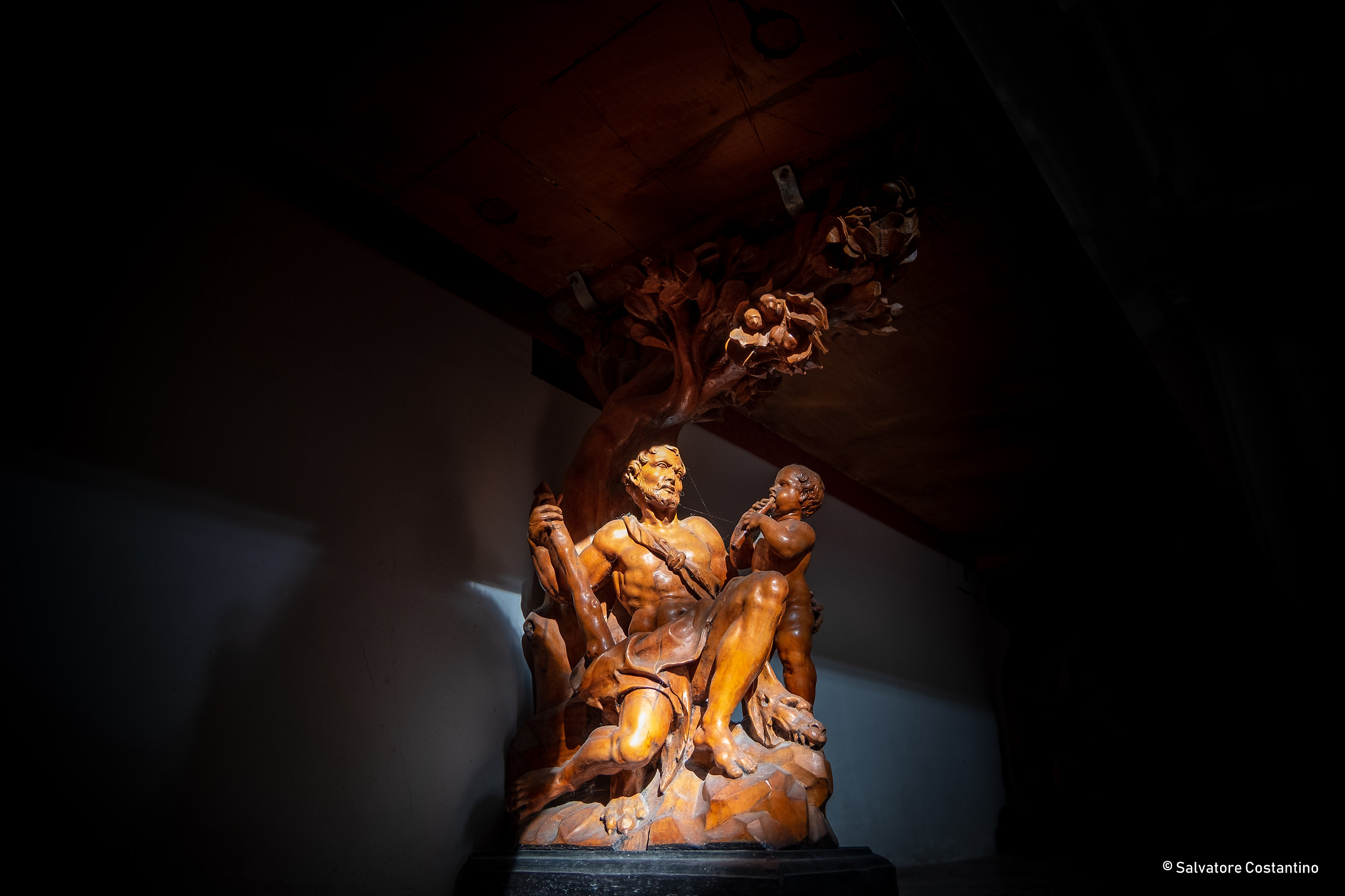 Wooden Base Seating Oratorio San Lorenzo-Palermo