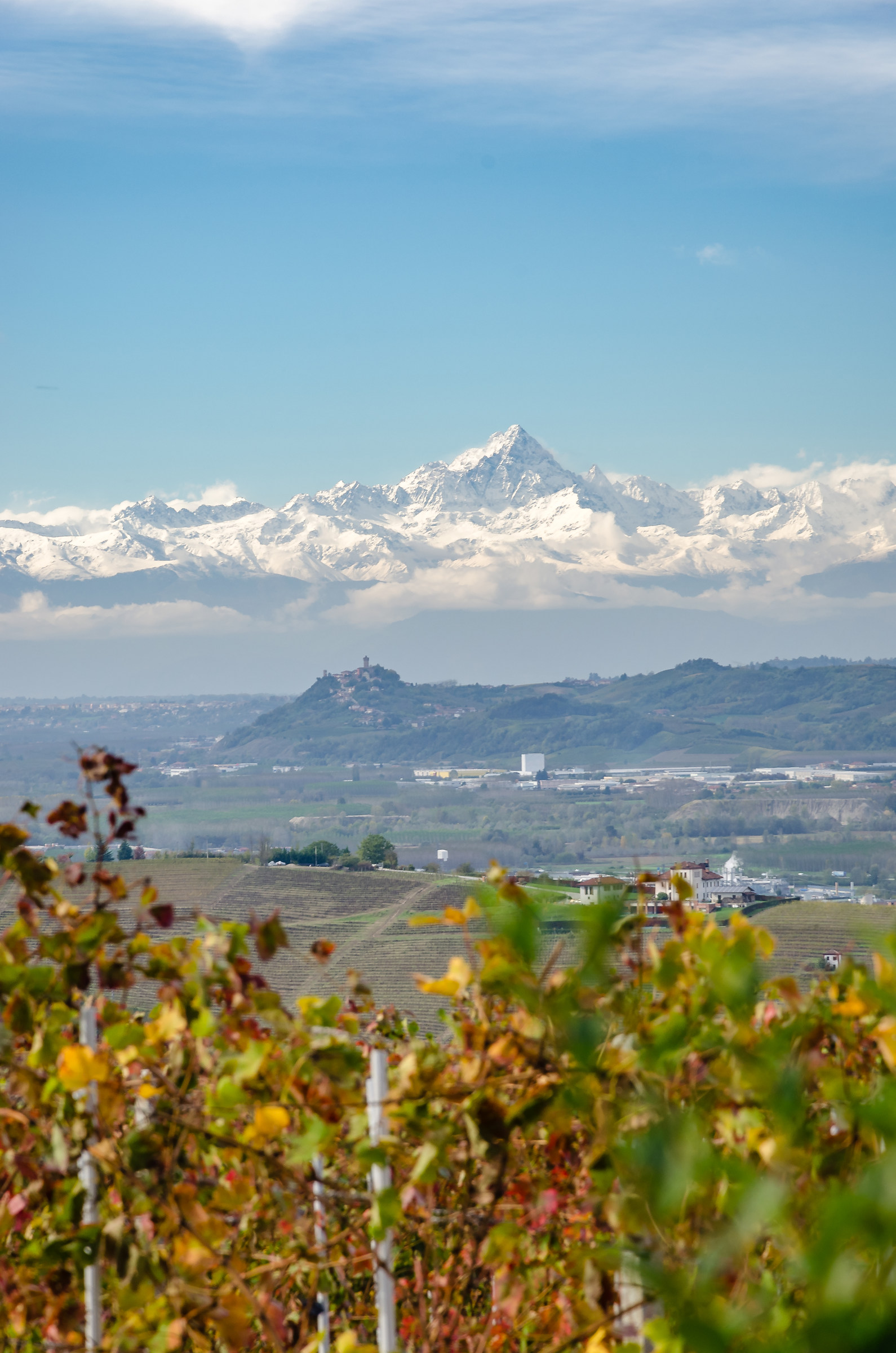 The first snow on the Monviso