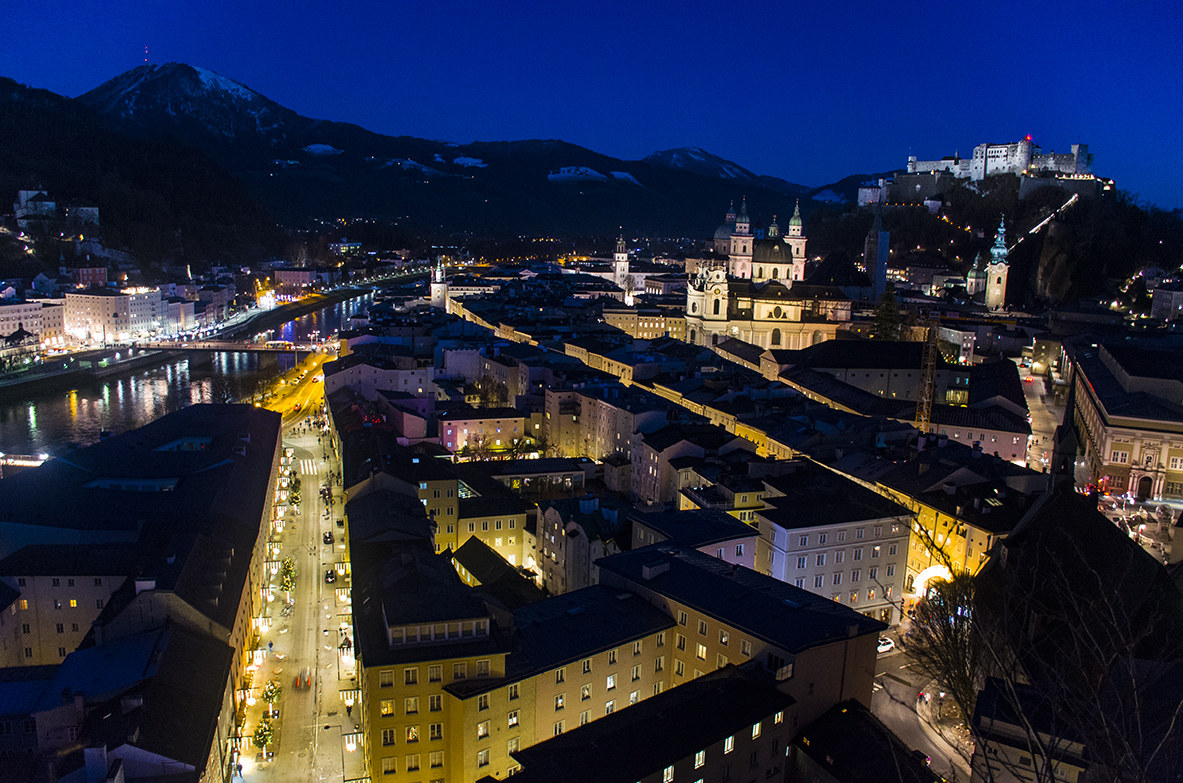 Salisburgo di notte
