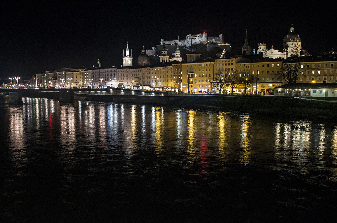 Salisburgo-vista di sera