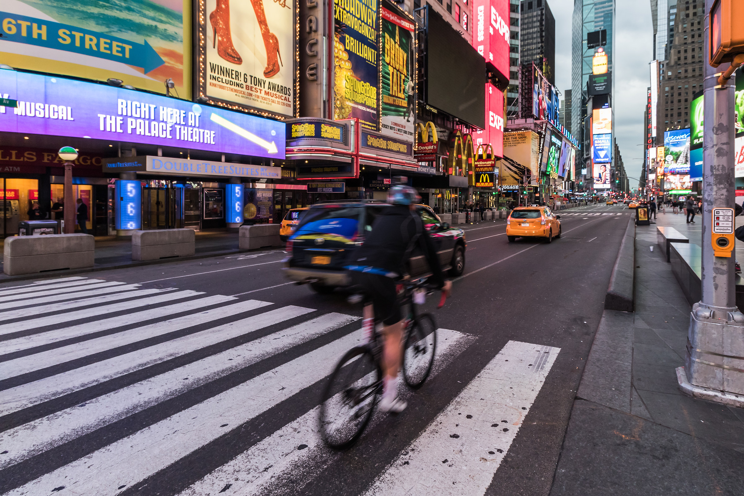 Waking up in Times Square