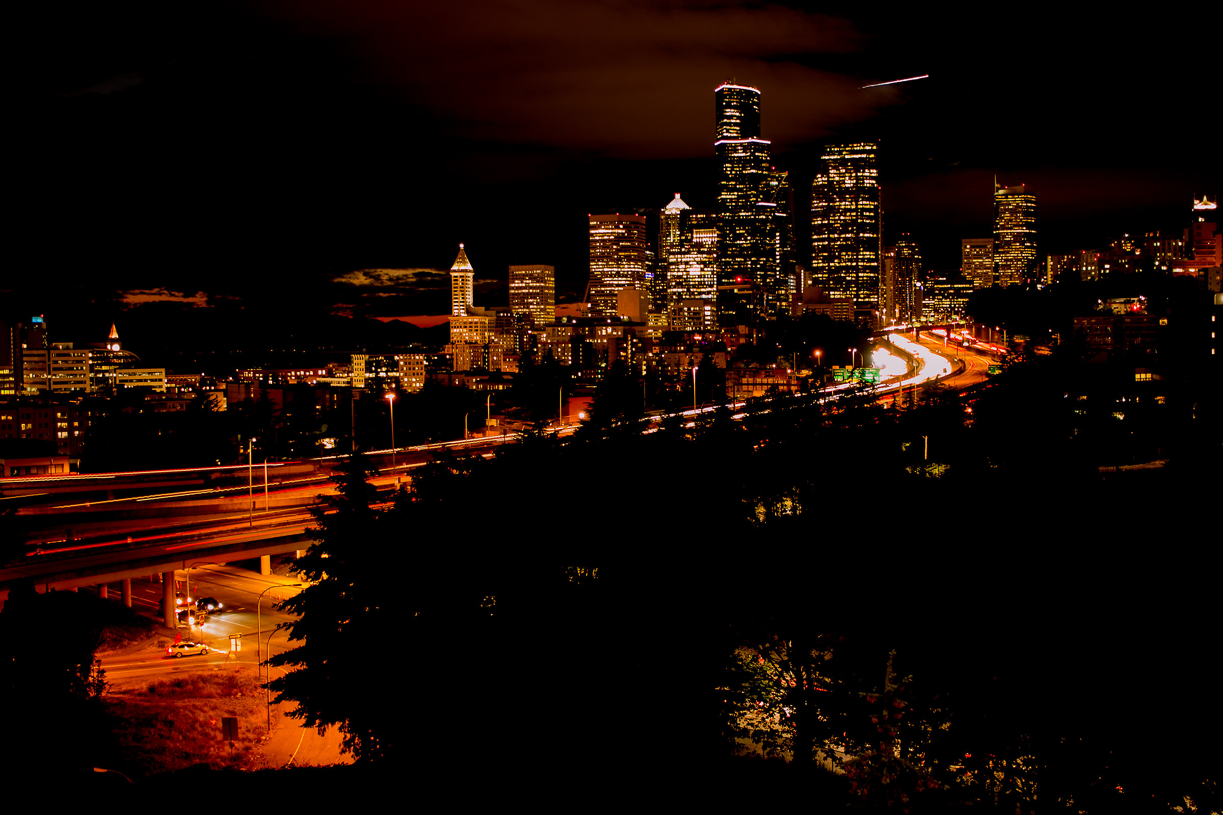 Seattle by night