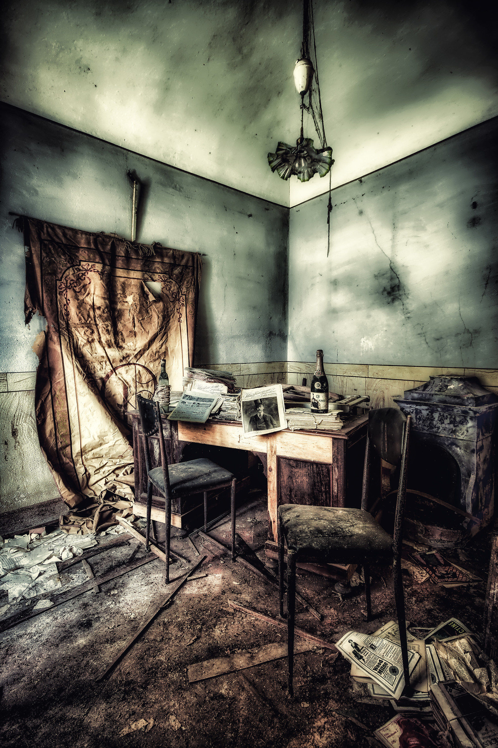 Lo studio nella casa abbandonata del matematico