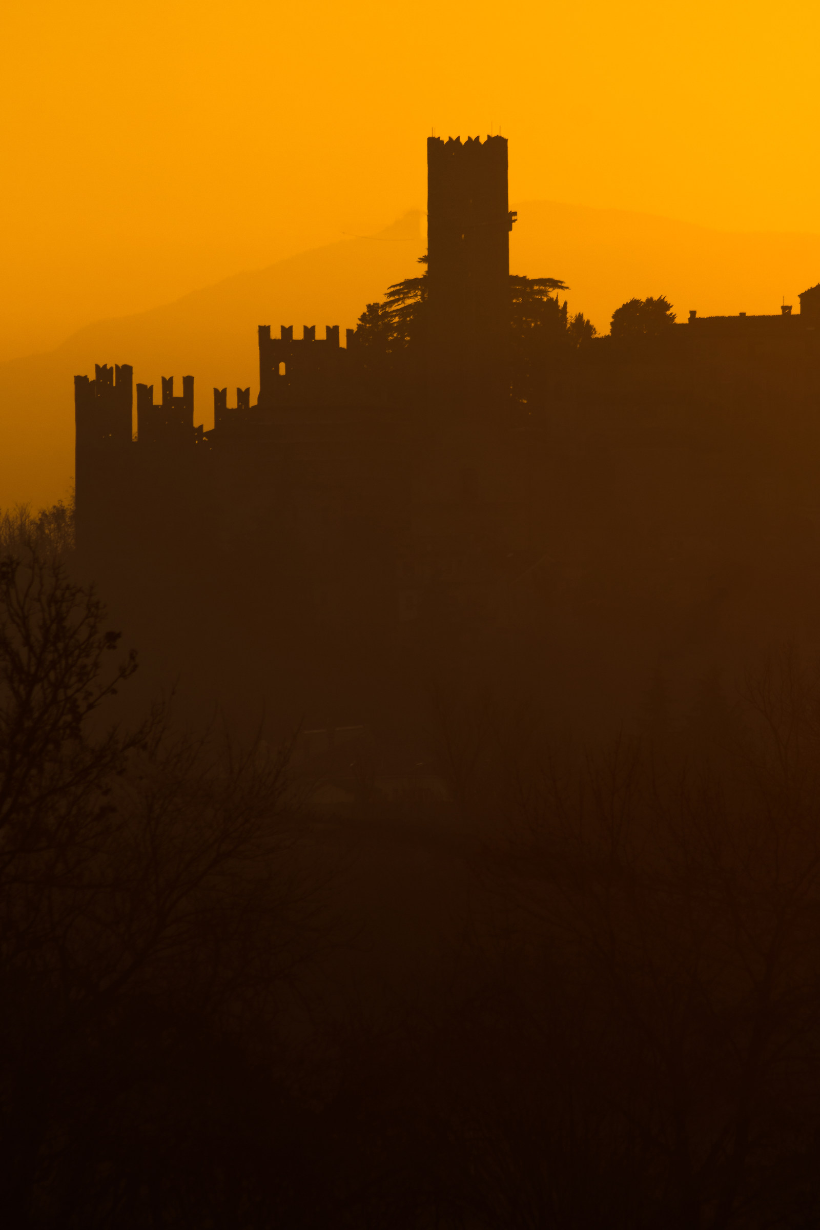 Silhouette at sunset