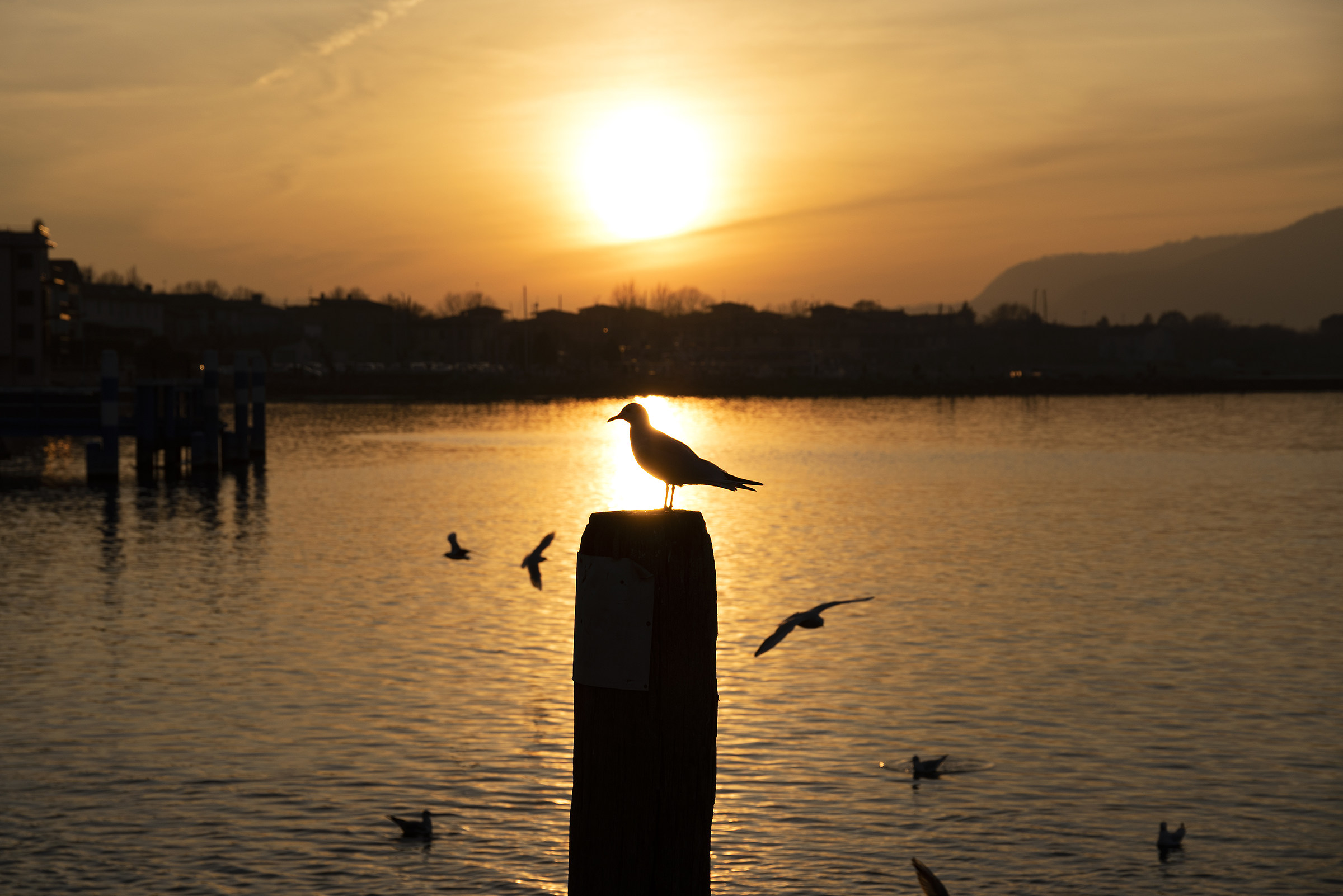 Tramonto sul lago di Iseo