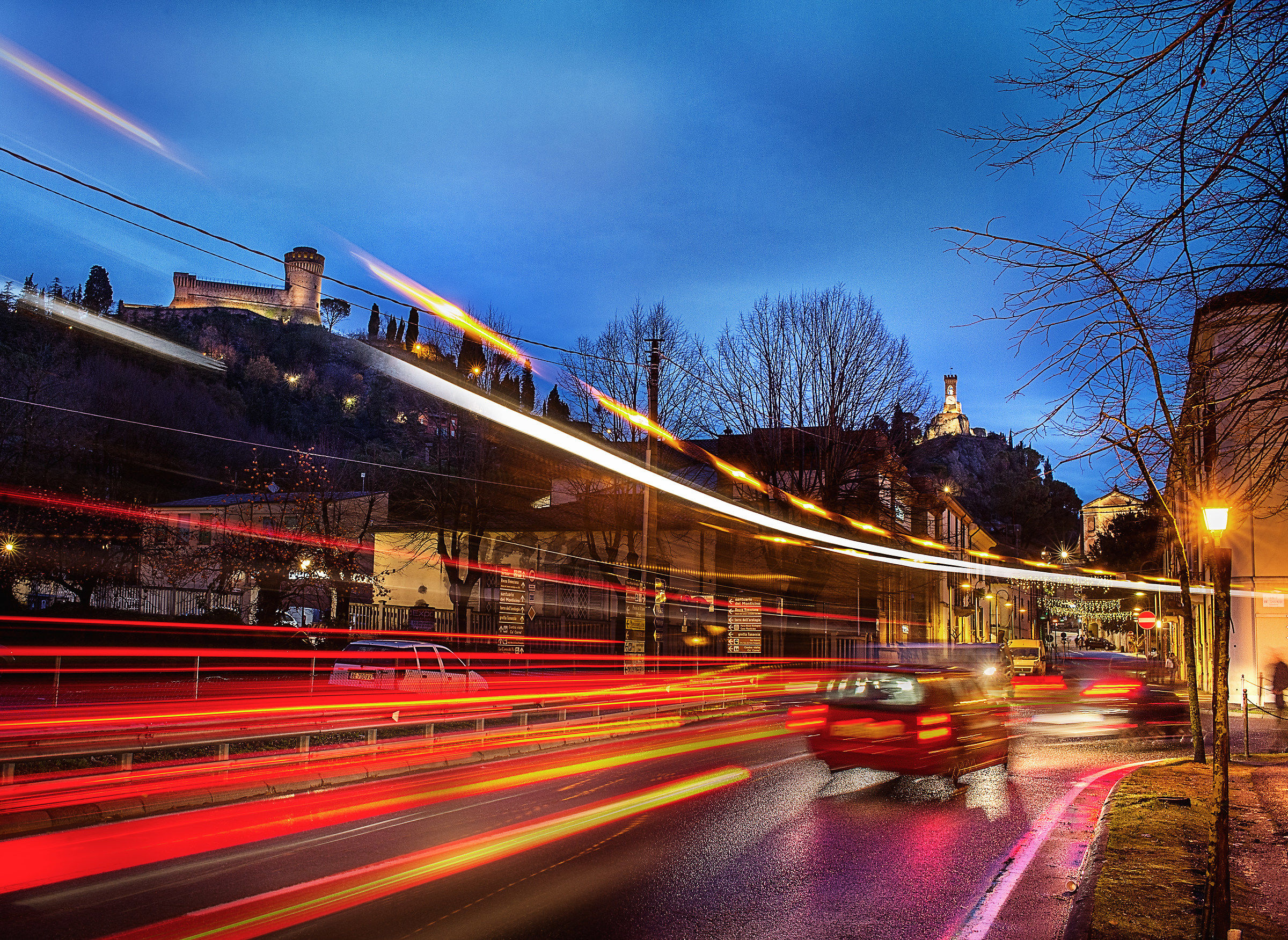 The medieval village and its lights
