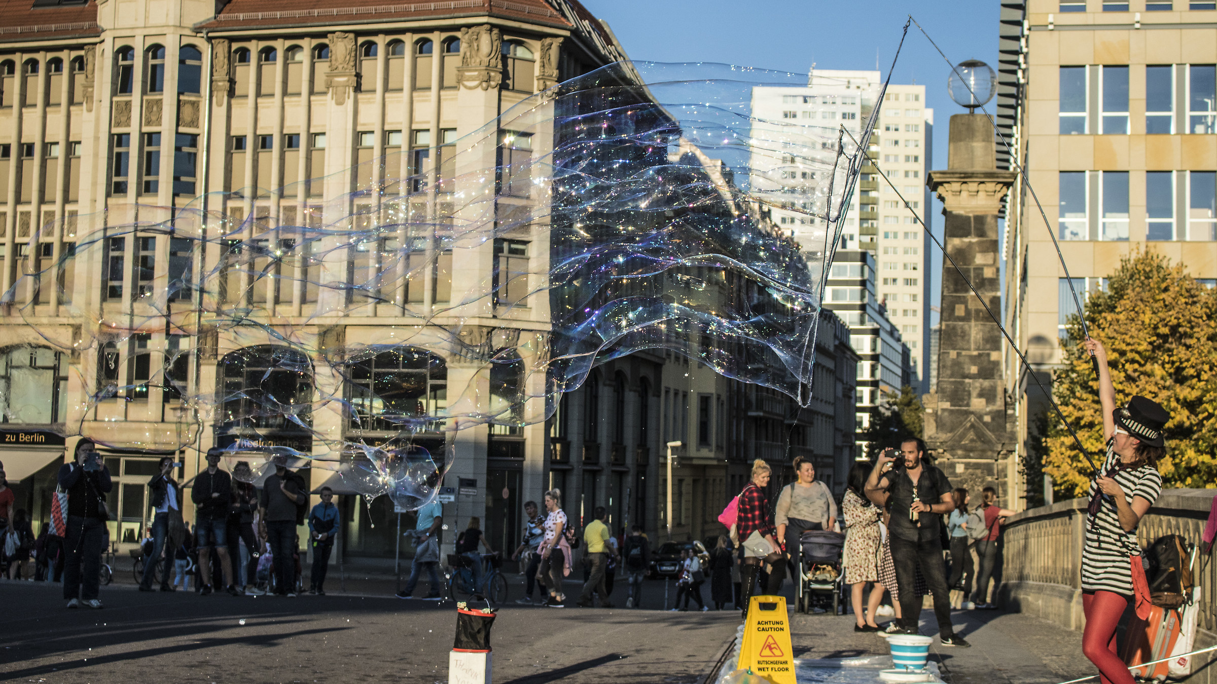 Freedom soap bubbles