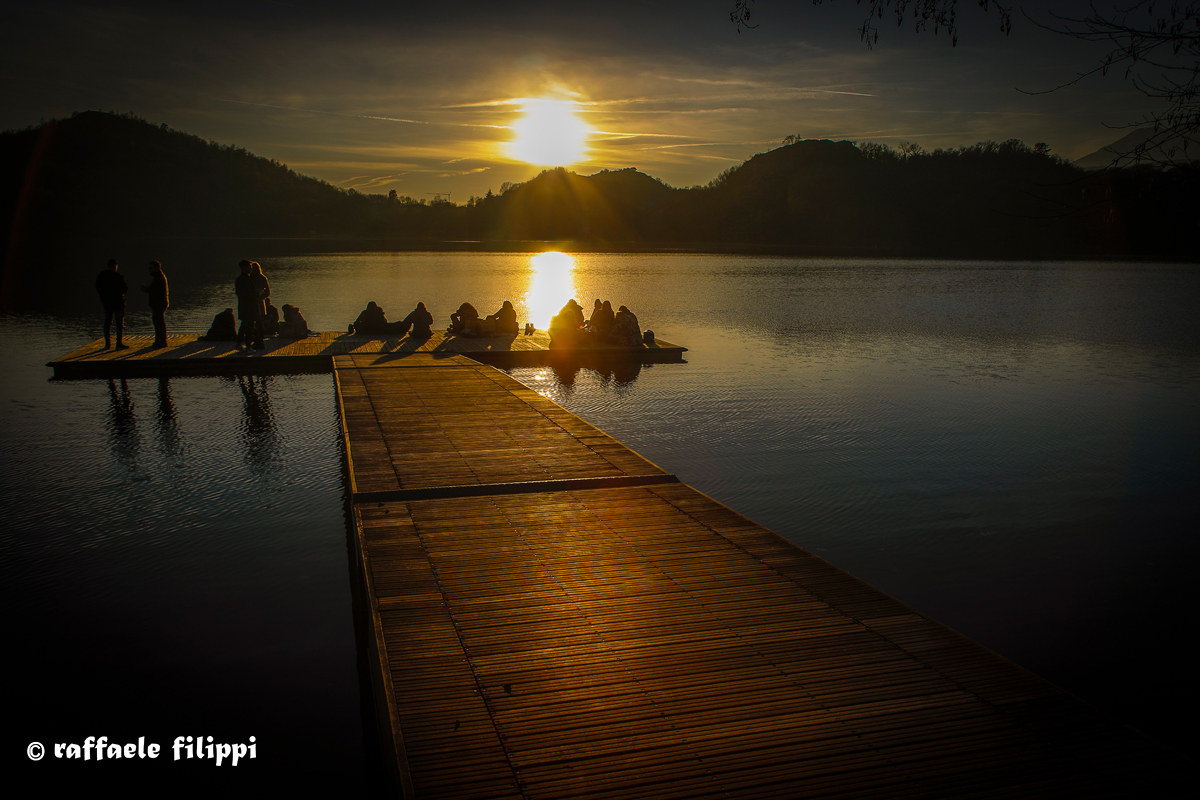 Sunset at Lake Sirio