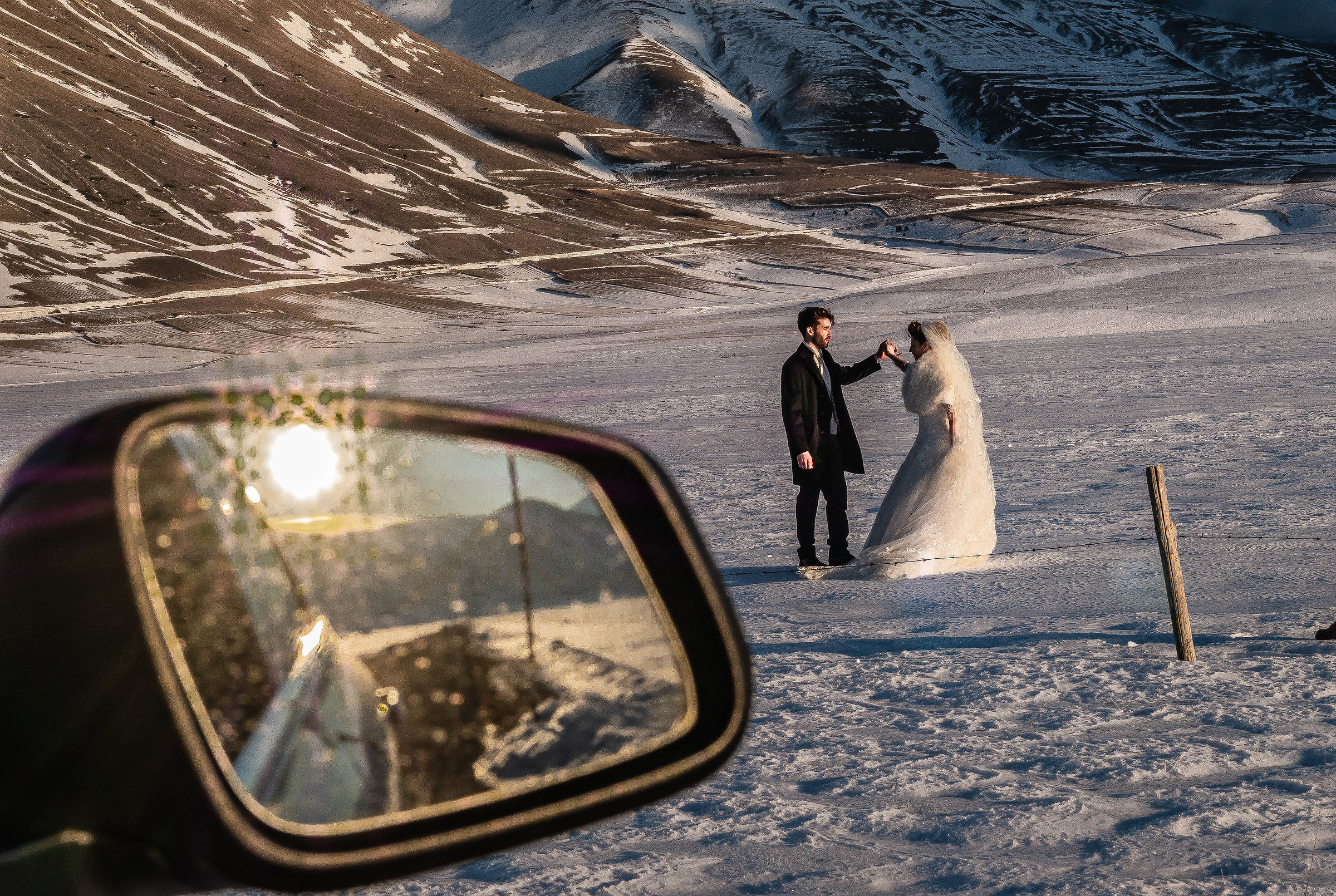 Wedding on the snow