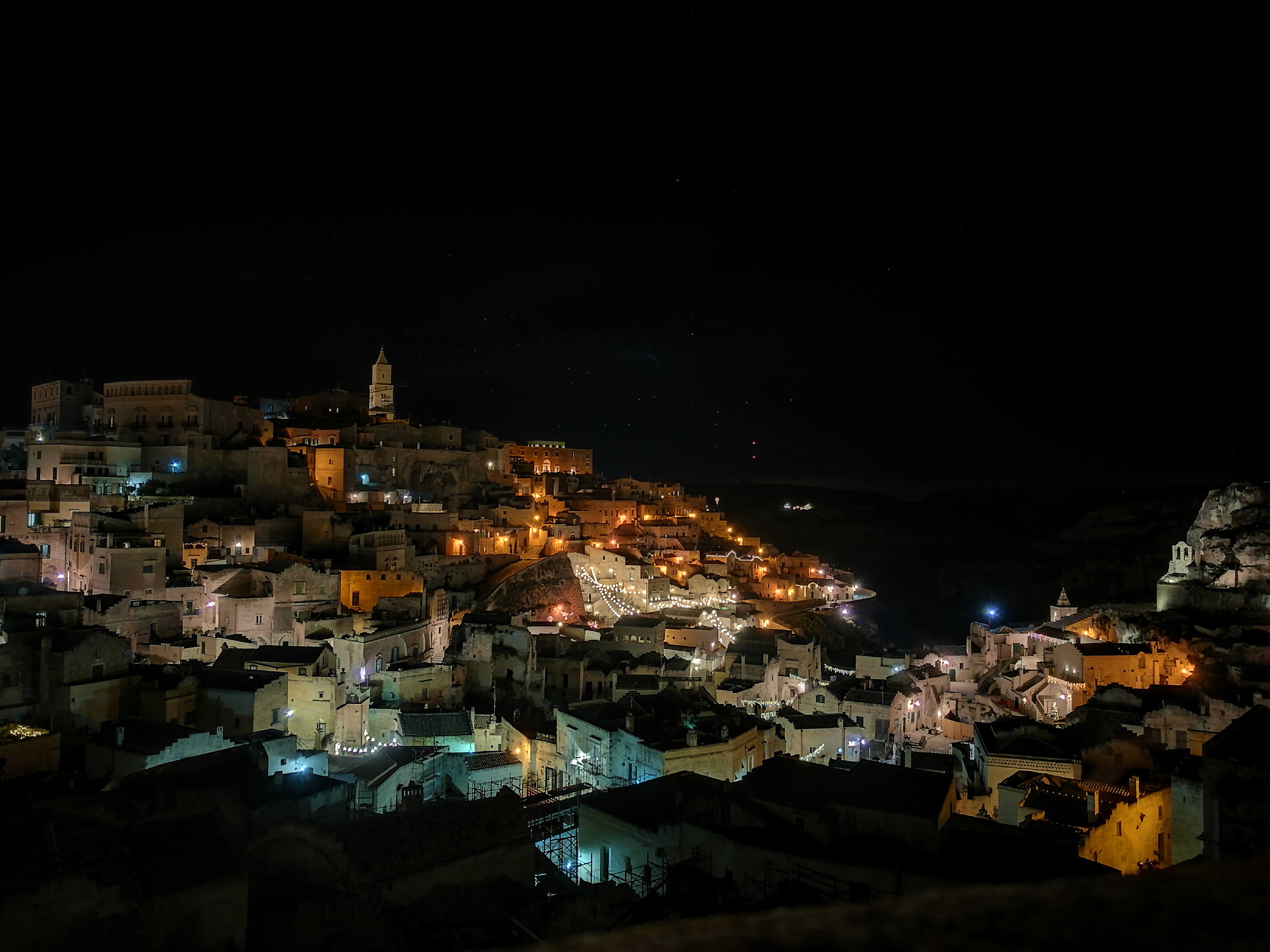 Matera at night