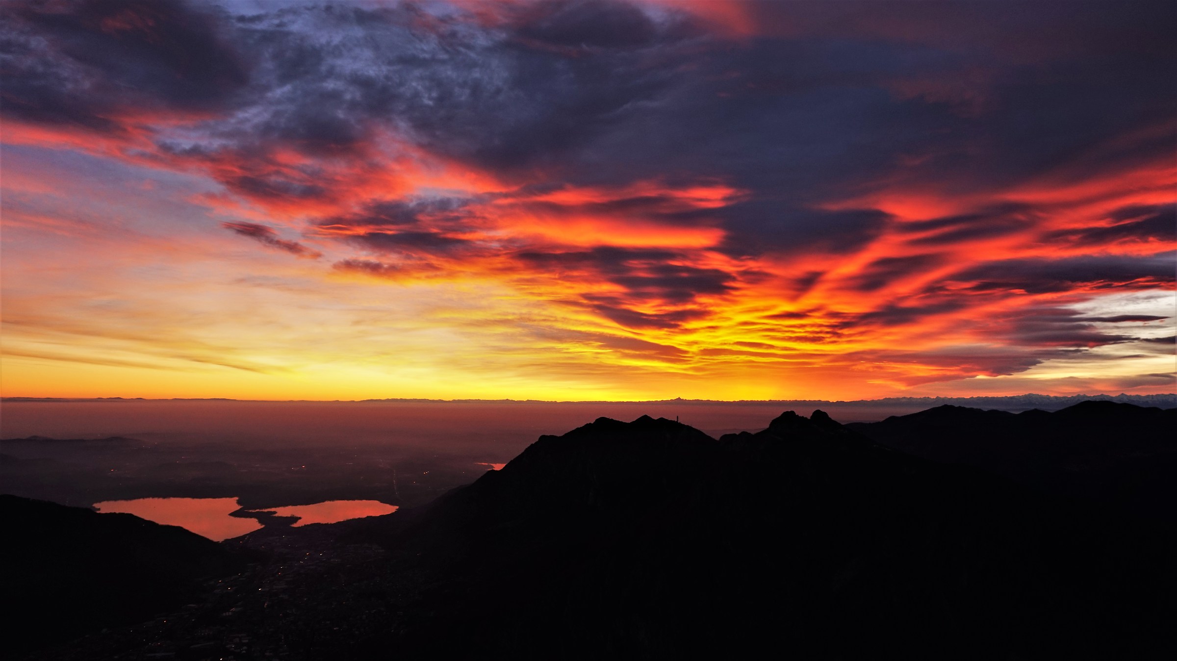 Sunset from Mount Coltignone