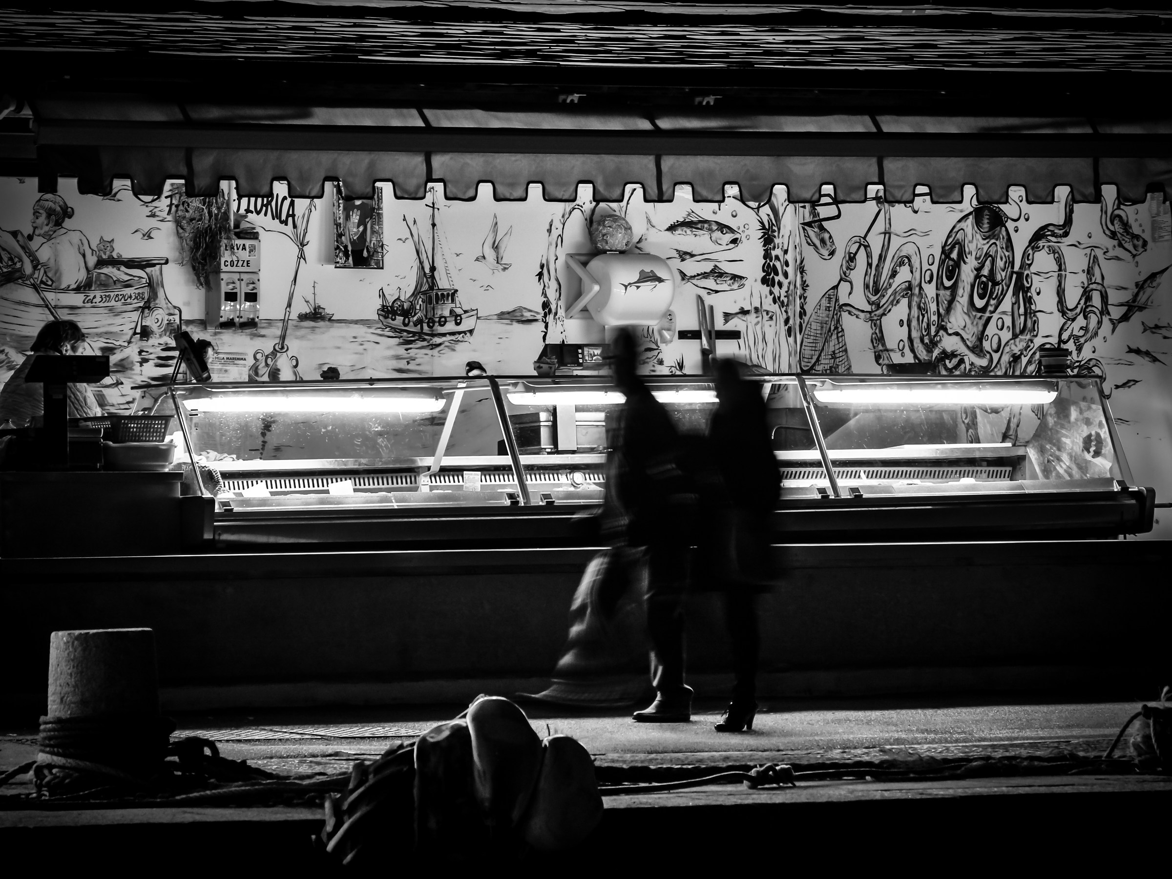 The fishmonger on the pier