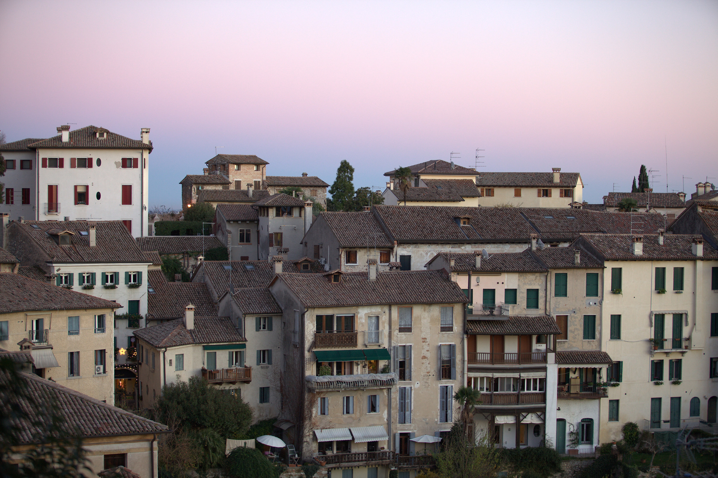 Asolo at sunset