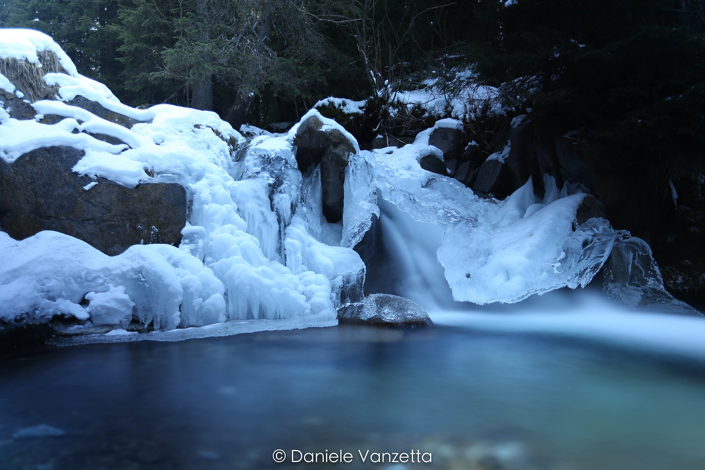 Small waterfall in Malga Venegia