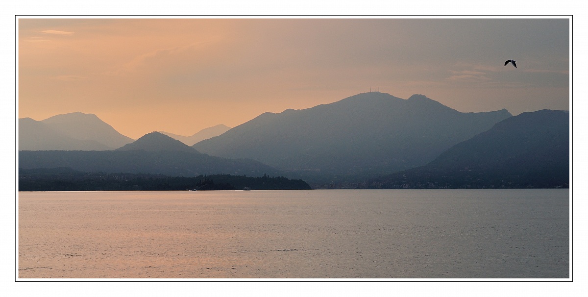 tramonto sul garda